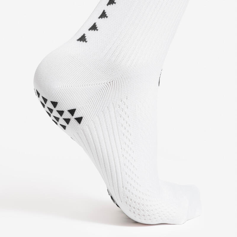 CHAUSSETTES DE FOOTBALL COURTES ADHÉRENTES VIRALTO II MID BLANC