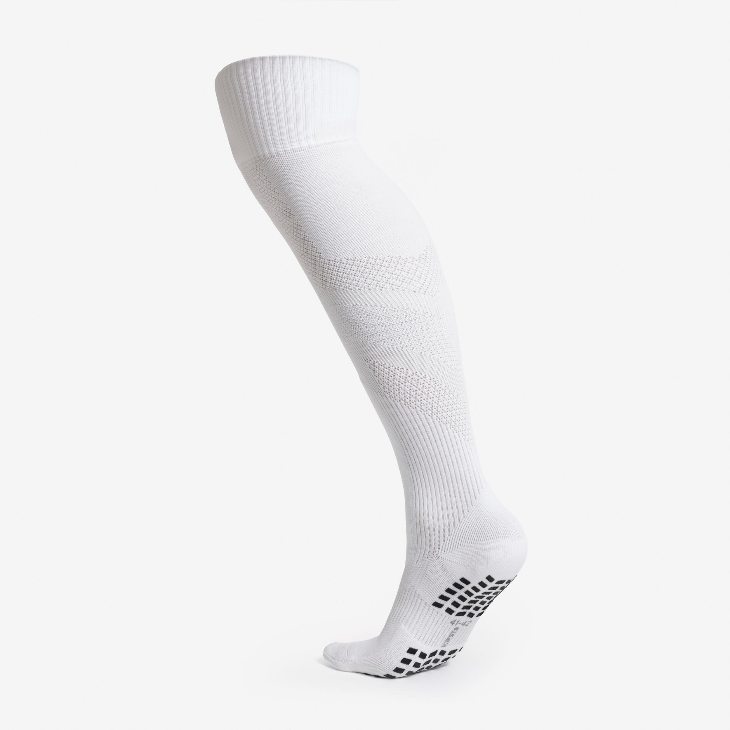 Calzettoni calcio adulto VIRALTO II lunghi bianchi 4/8