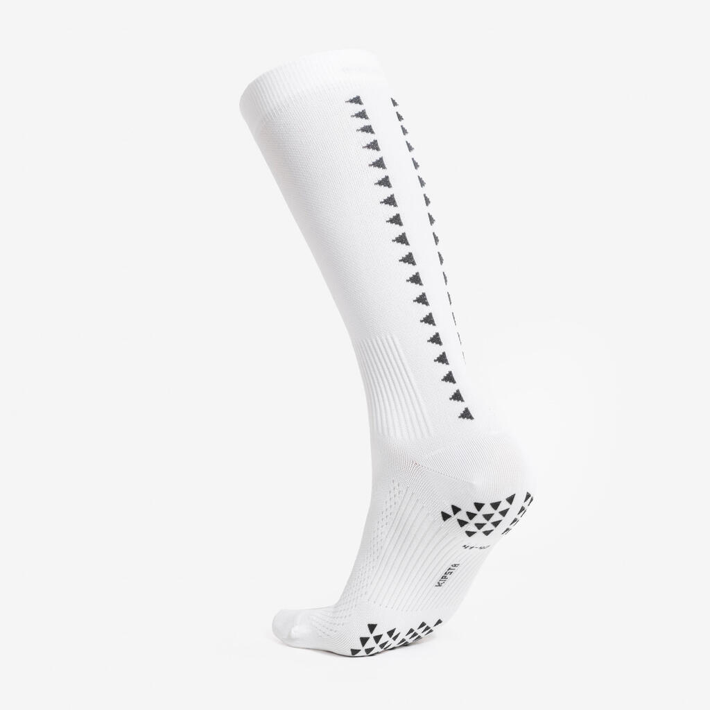 Short Grippy Football Socks Viralto MiD - Black
