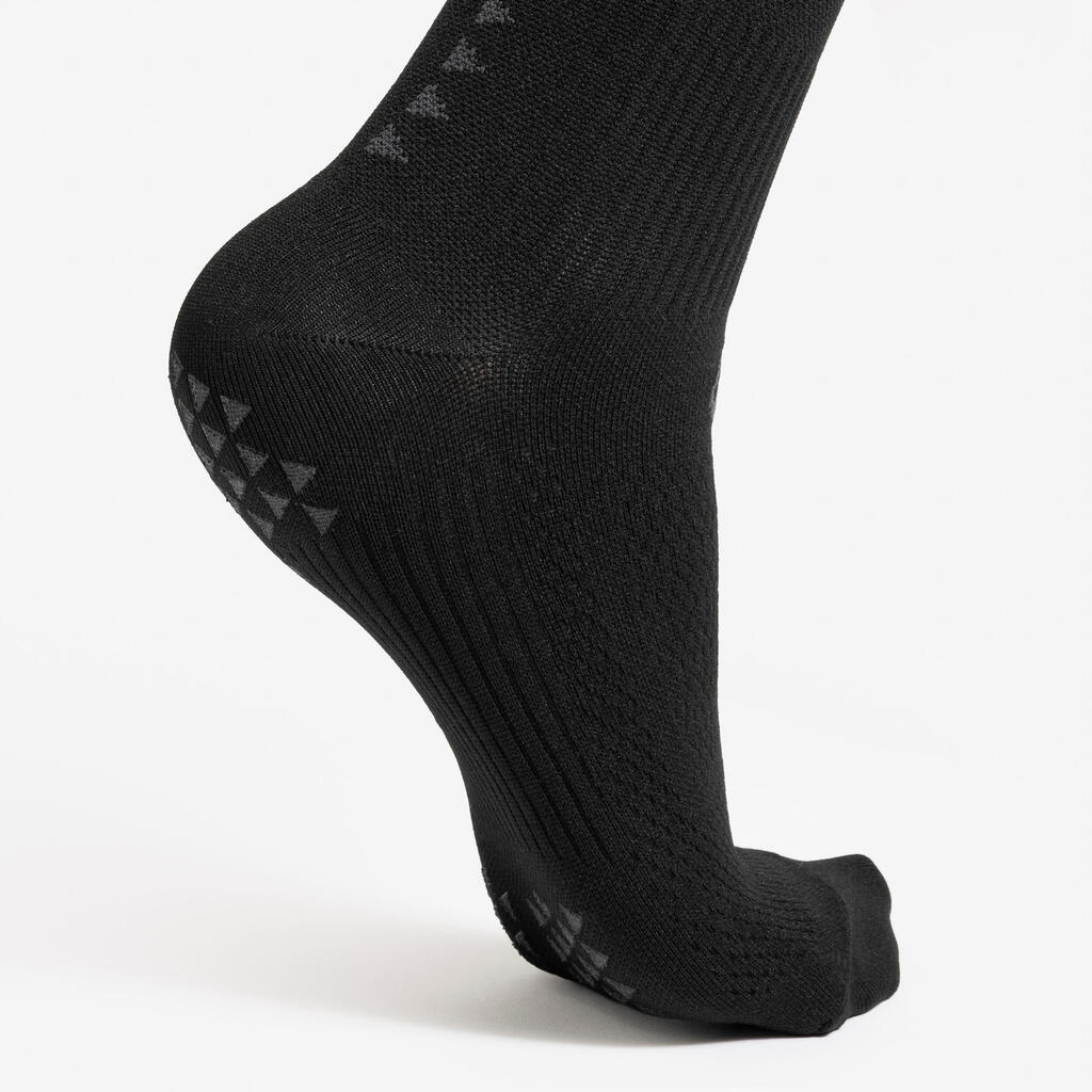 Chaussettes de football courtes adherentes viralto ii mid noir