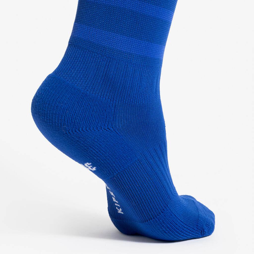 Chaussettes de football rayée enfant viralto club jr noire