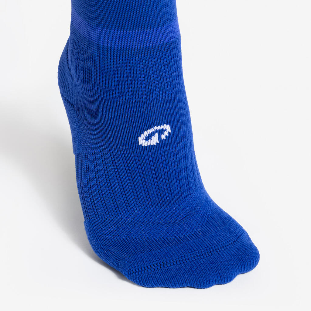 Chaussettes de football rayée enfant viralto club jr noire
