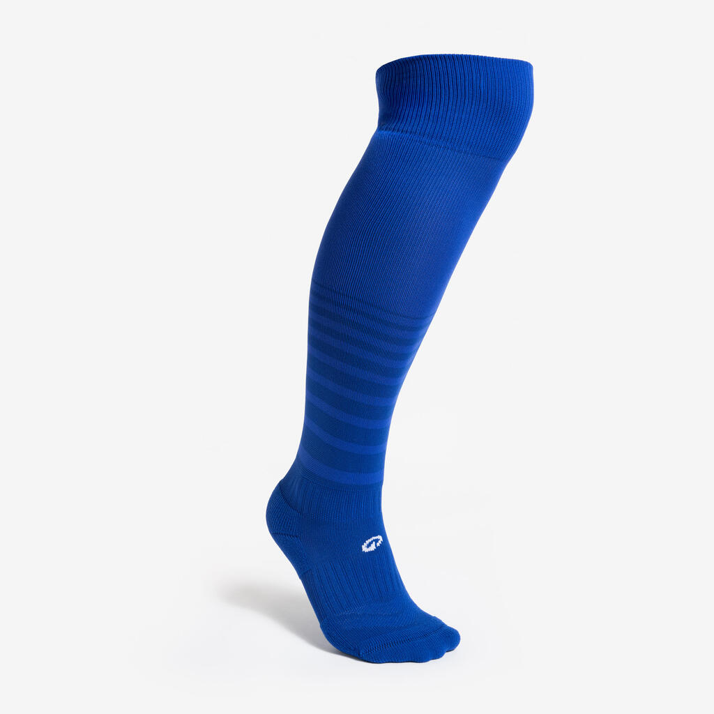 Chaussettes de football rayée enfant viralto club jr noire