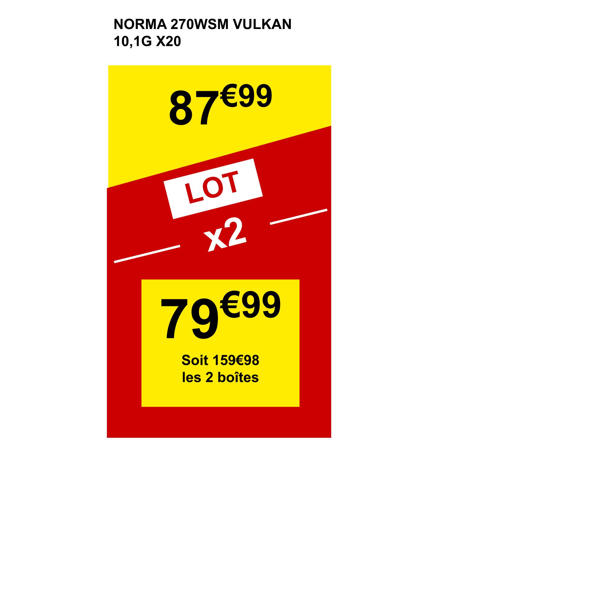 BALLE 270 WSM Vulkan 10.1GRAMMES 2/3