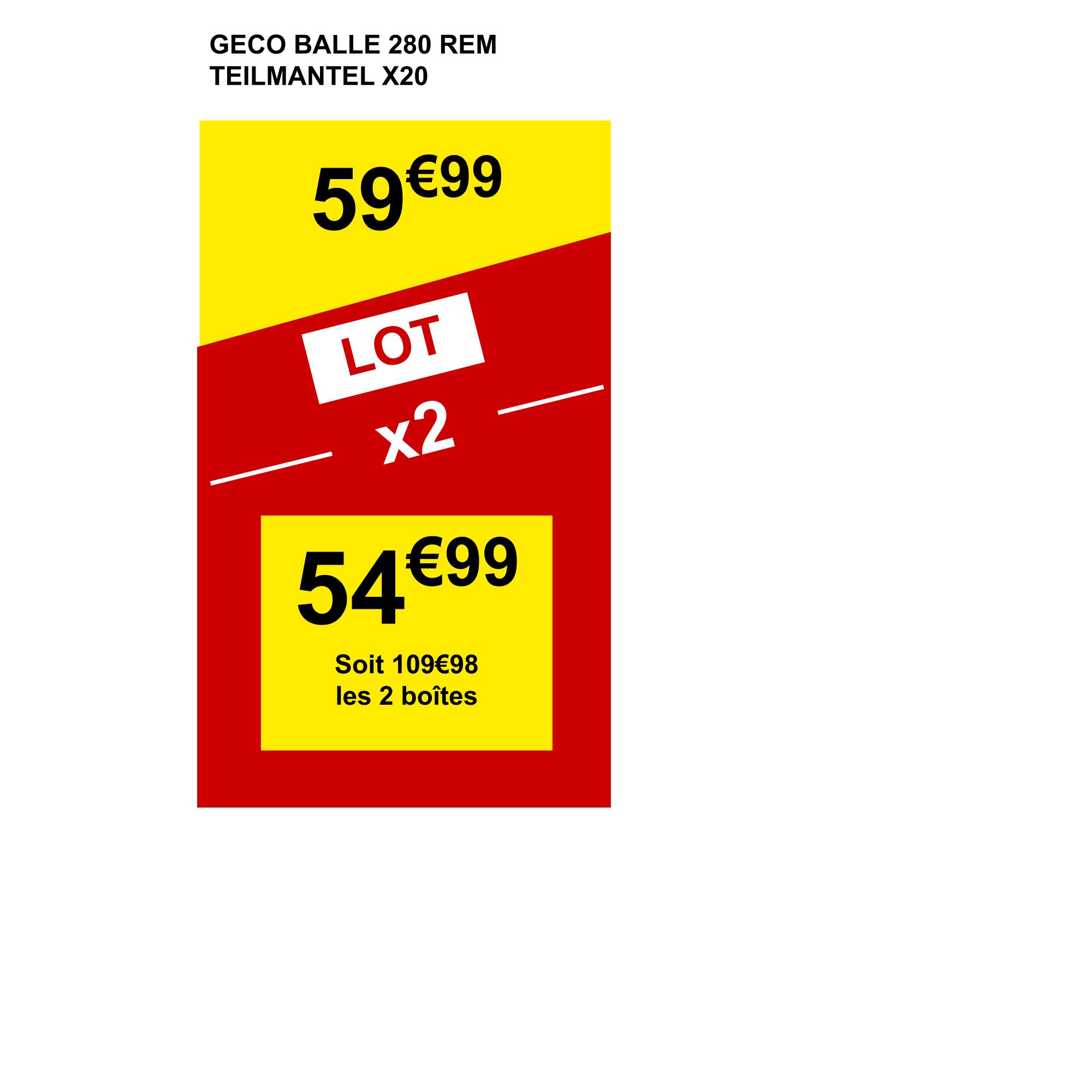 BALLE DE CHASSE 280 REM GECO TEILMANTEL 2/4