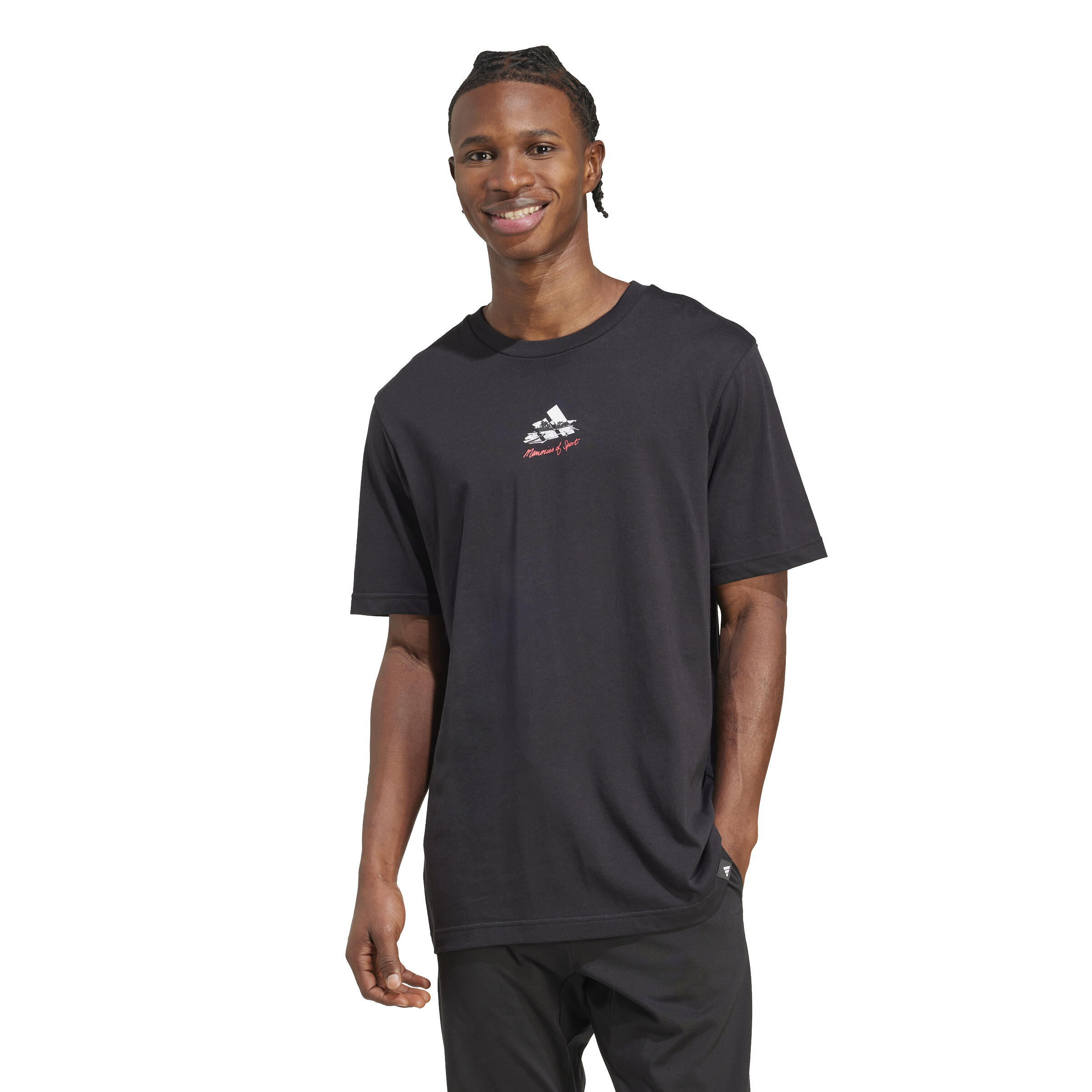 ADIDAS T-Shirt mit Grafik - Memories Of Sport Gallery schwarz 
