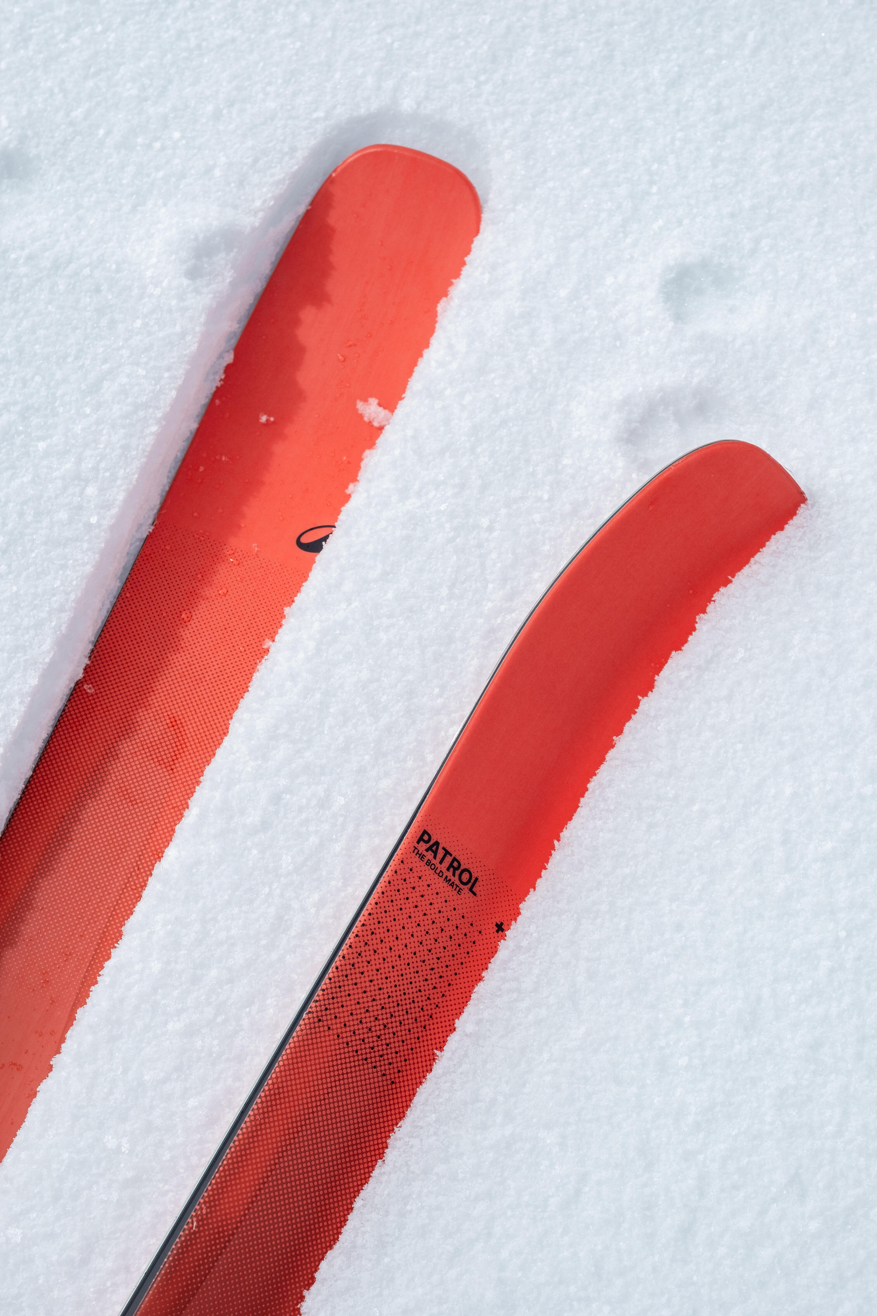 Skis All Mountain dupla estrutura titanal, com fixações, Patrol 95 Ti, laranja 11/14