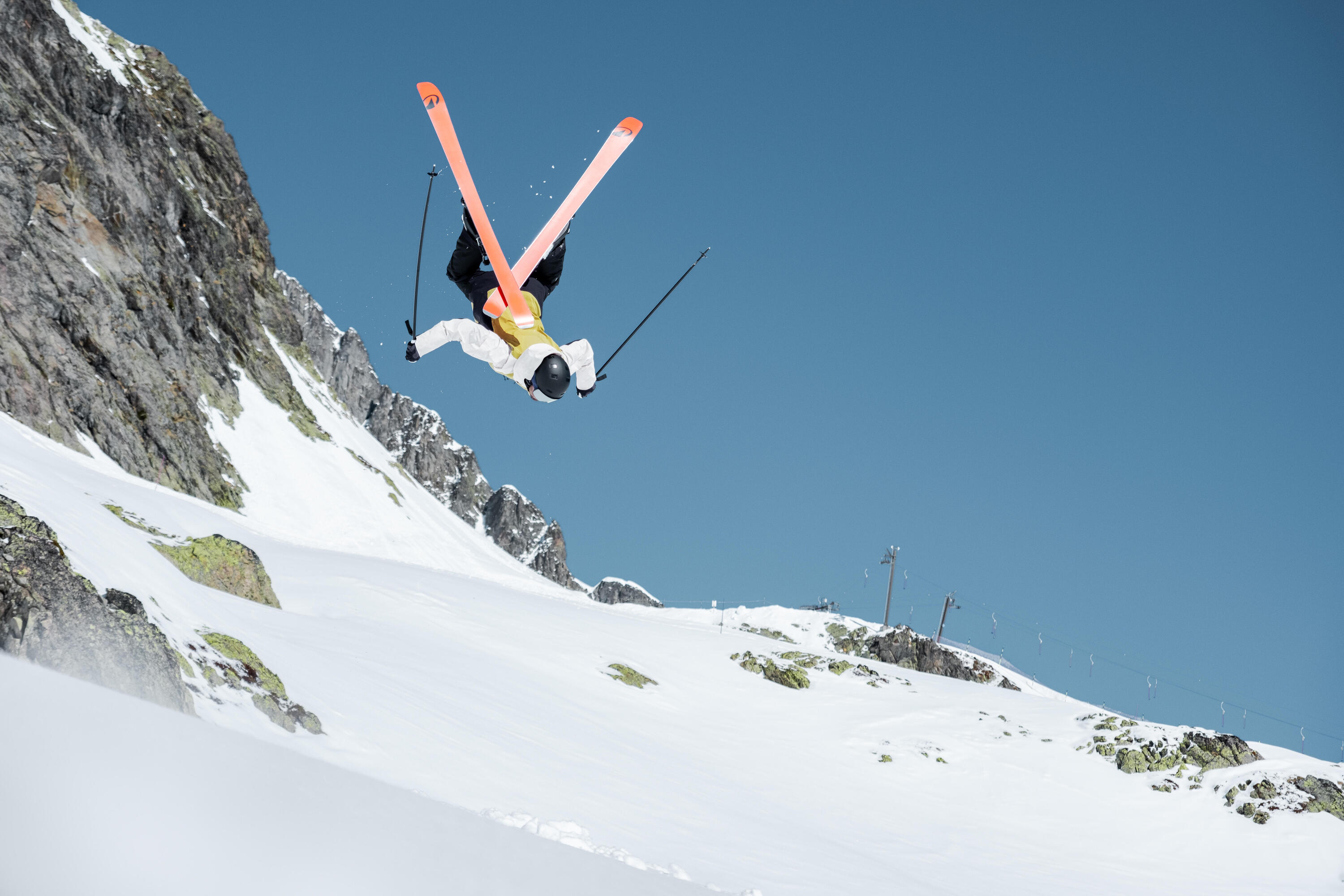 Casaco de snowboard comprido, quente e respirável homem, SNB 900 bege  18/19