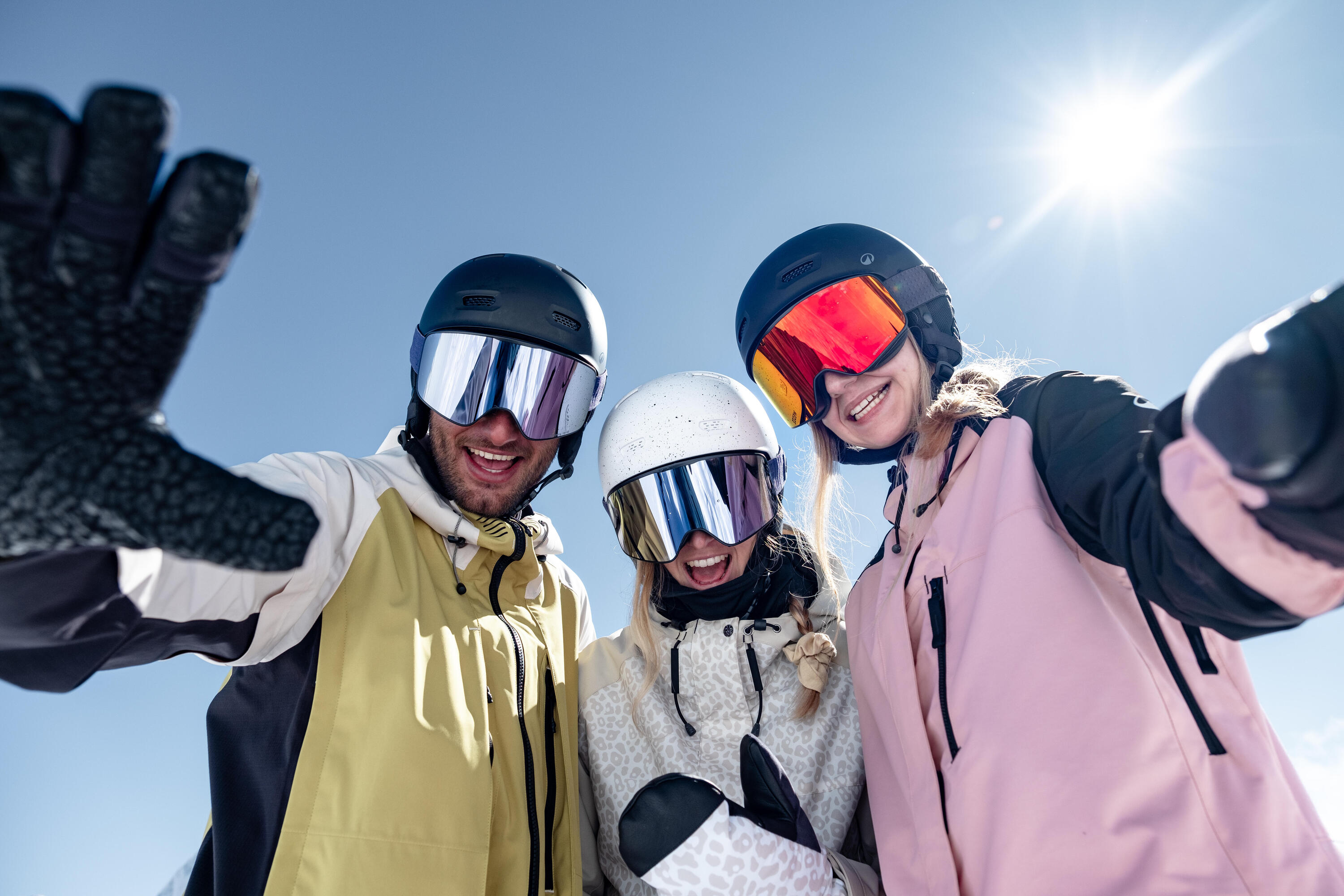 Casaco de snowboard comprido, quente e respirável homem, SNB 900 bege  19/19