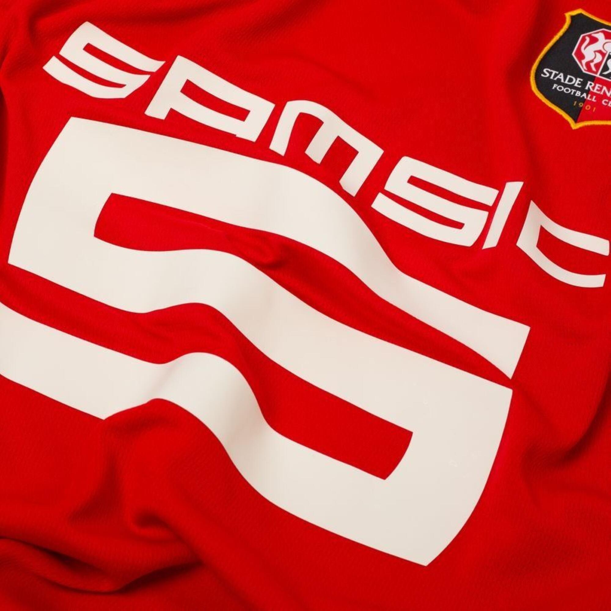 MAILLOT STADE RENNAIS ENFANT DOMICILE 2025/2026 ROUGE NOIR 4/8
