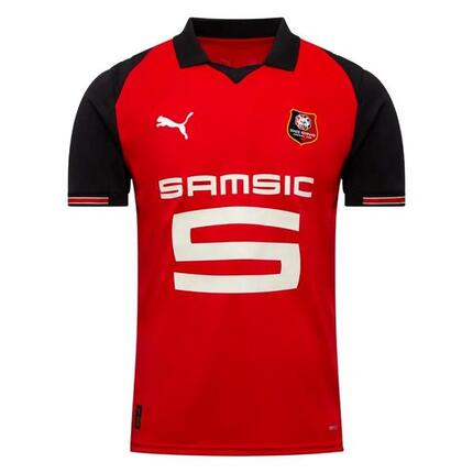 MAILLOT STADE RENNAIS ADULTE DOMICILE 2025/2026 ROUGE NOIR