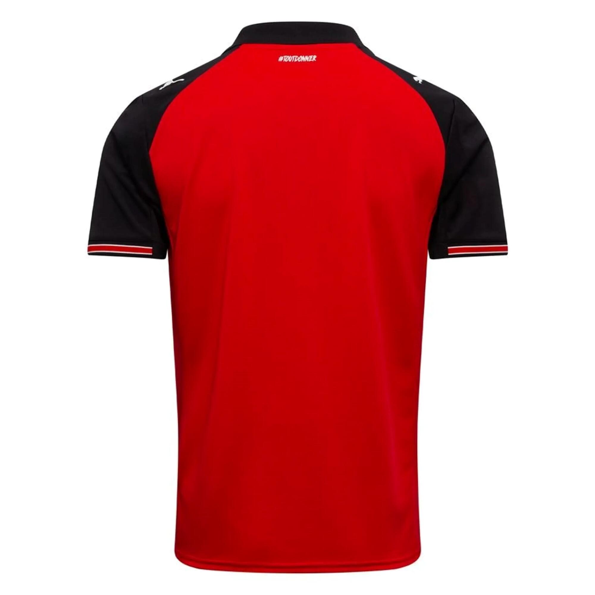 MAILLOT STADE RENNAIS ENFANT DOMICILE 2025/2026 ROUGE NOIR 2/8