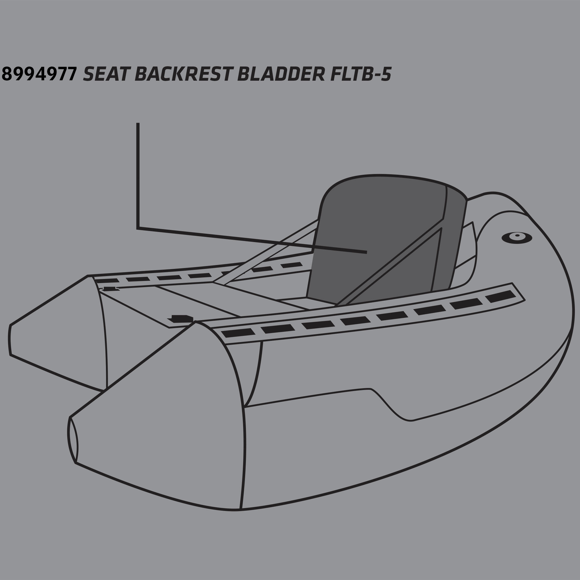 Camera d’aria schienale belly boat pesca FLTB-5 2/2