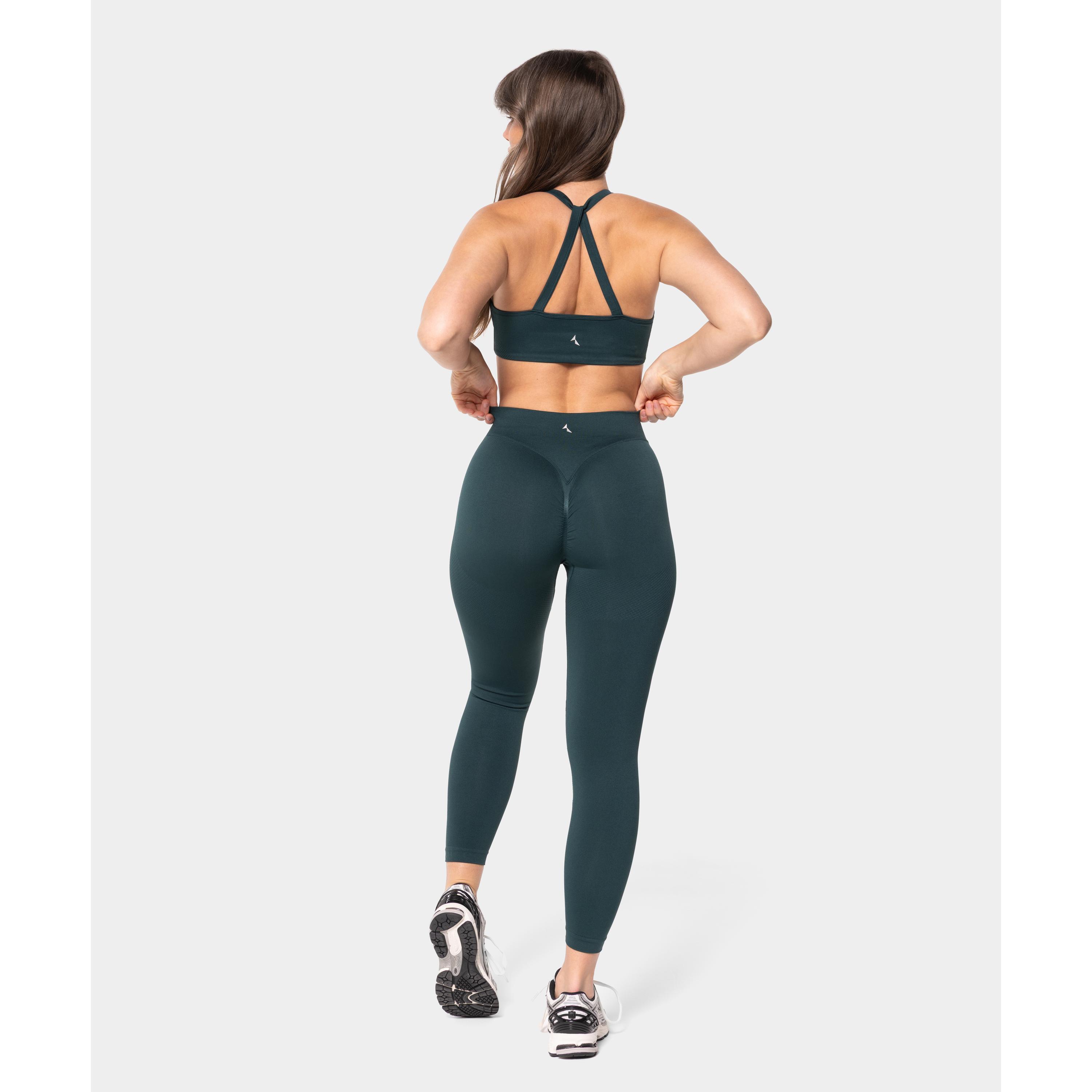 Legginsy bezszwowe Carpatree Accolade zielone 2/4