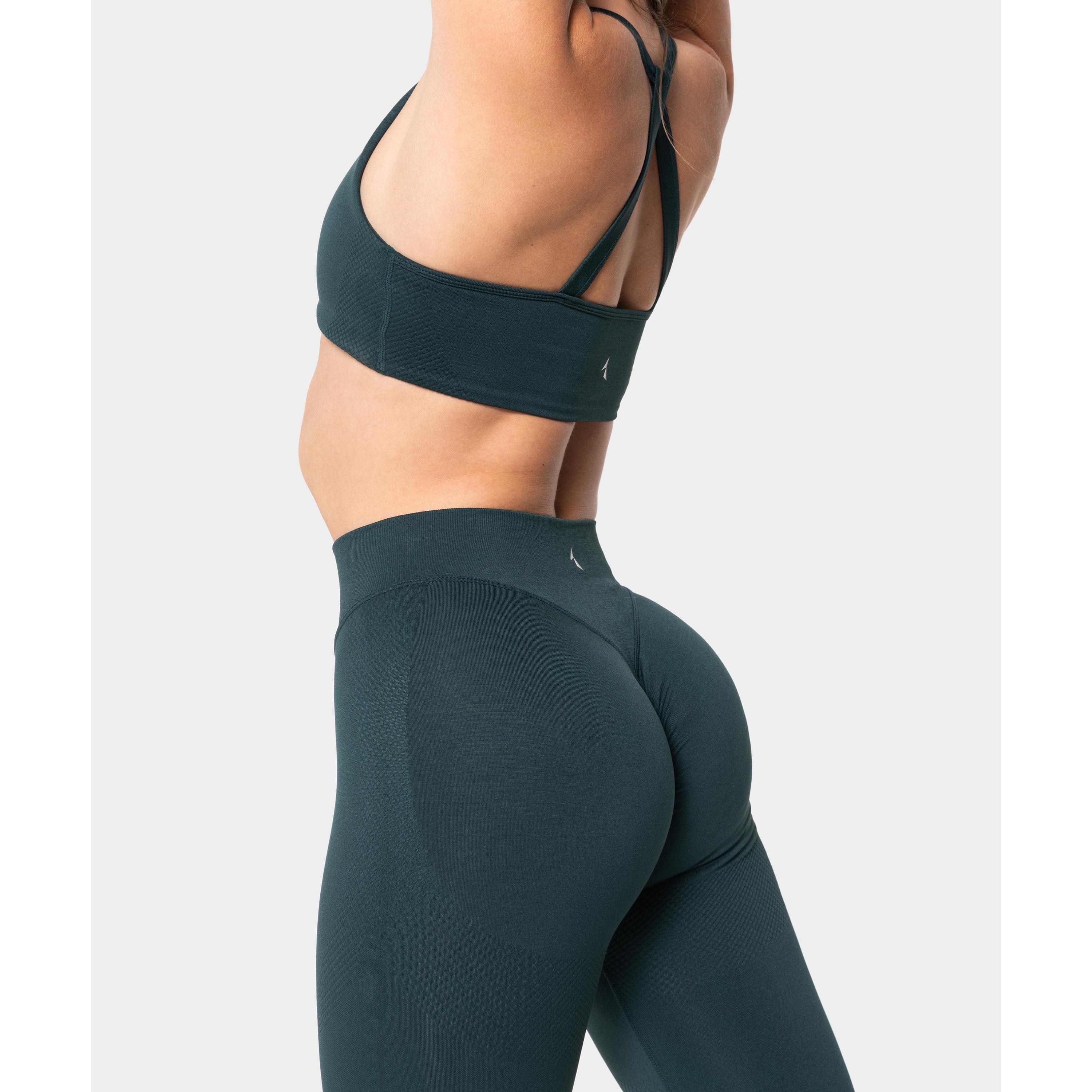 Legginsy bezszwowe Carpatree Accolade zielone 3/4
