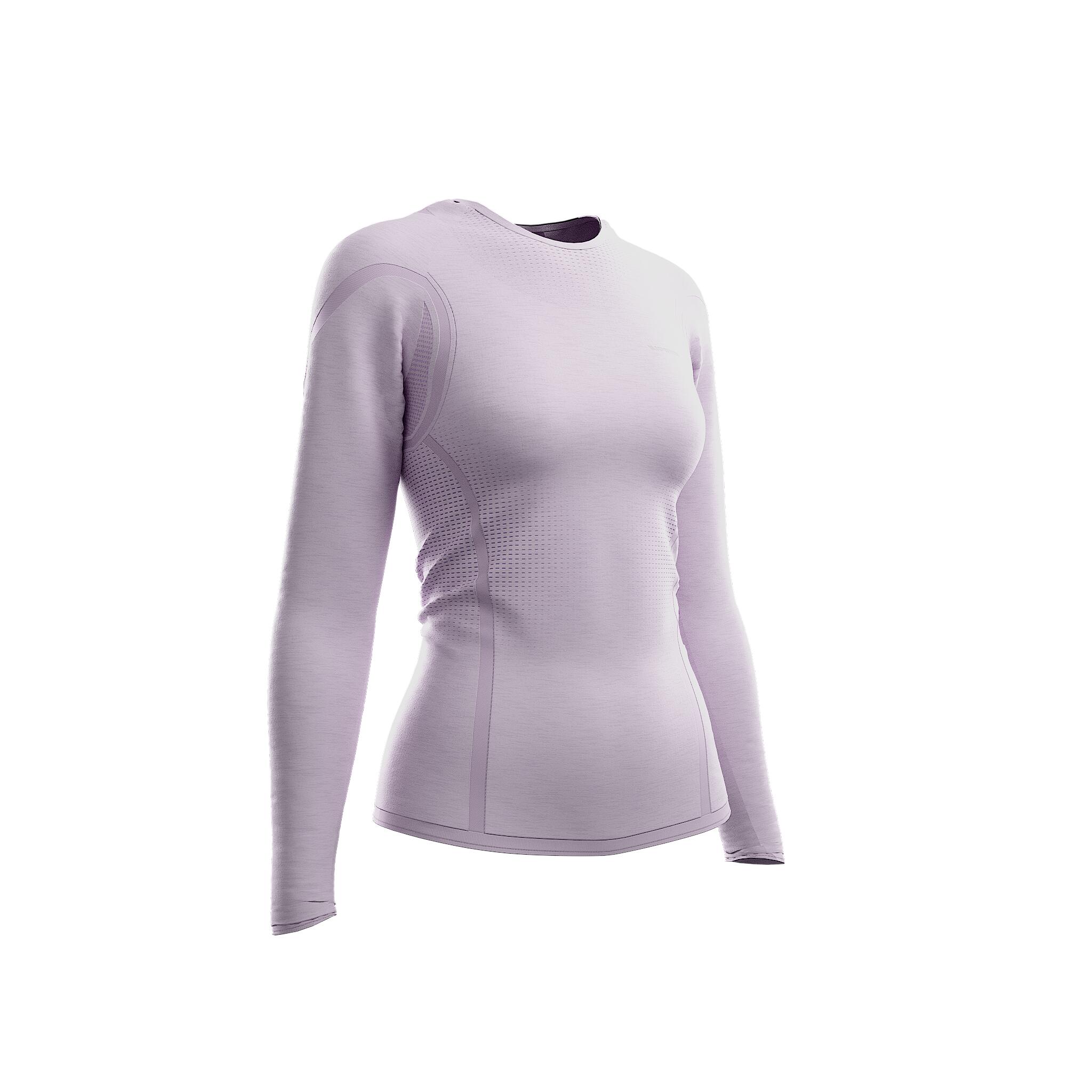 Chandail de course à manches longues sans coutures femme, Run 500 - KIPRUN