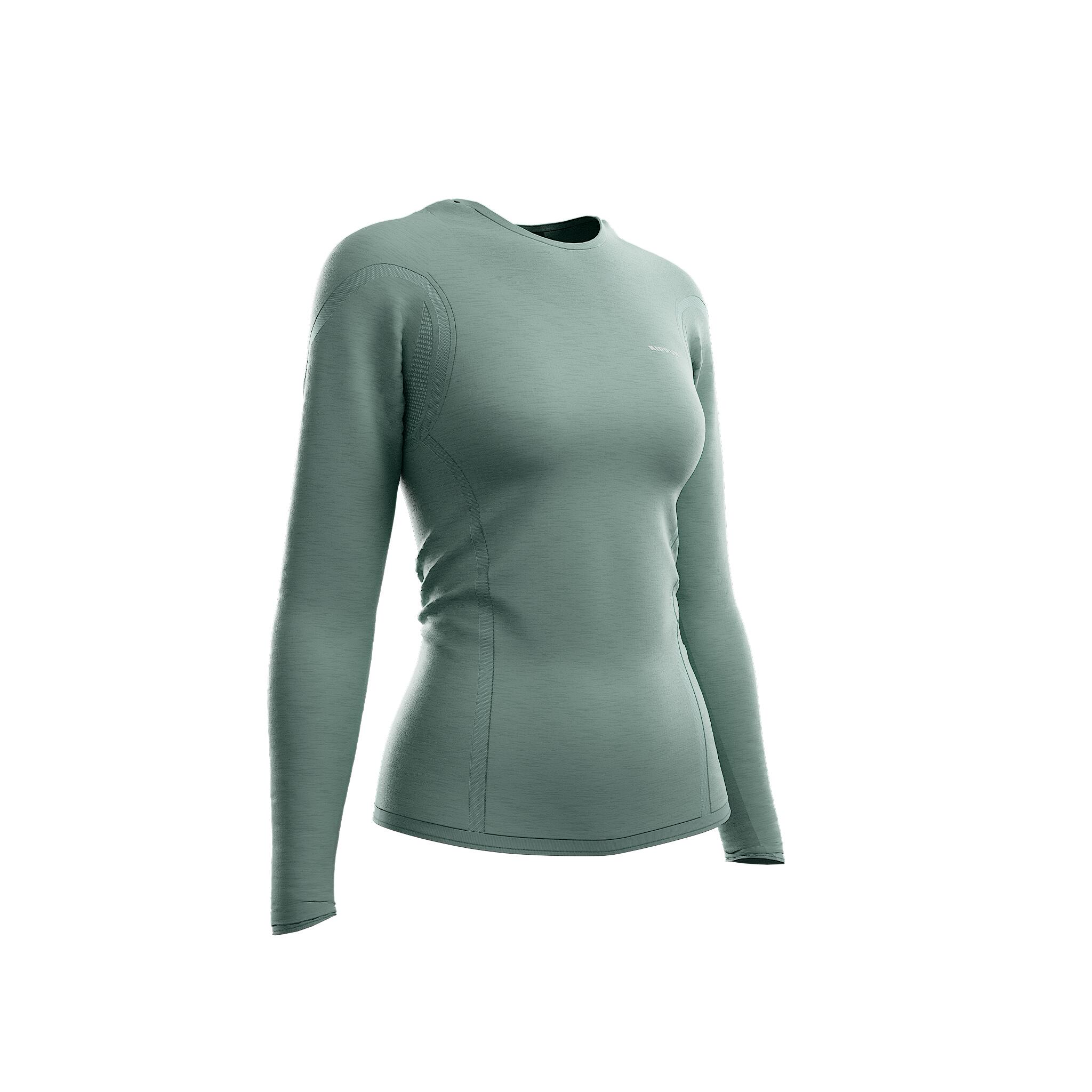 Women's Long-Sleeved Seamless Running T-Shirt, Run 500 - KIPRUN