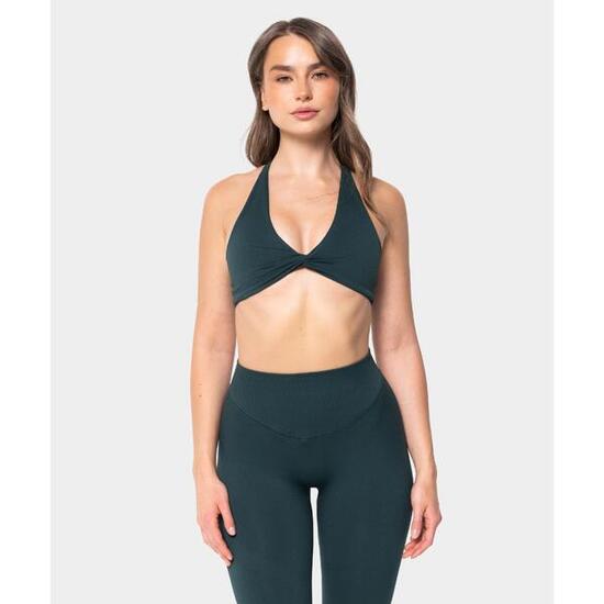 Biustonosz bezszwowy Carpatree Accolade zielony