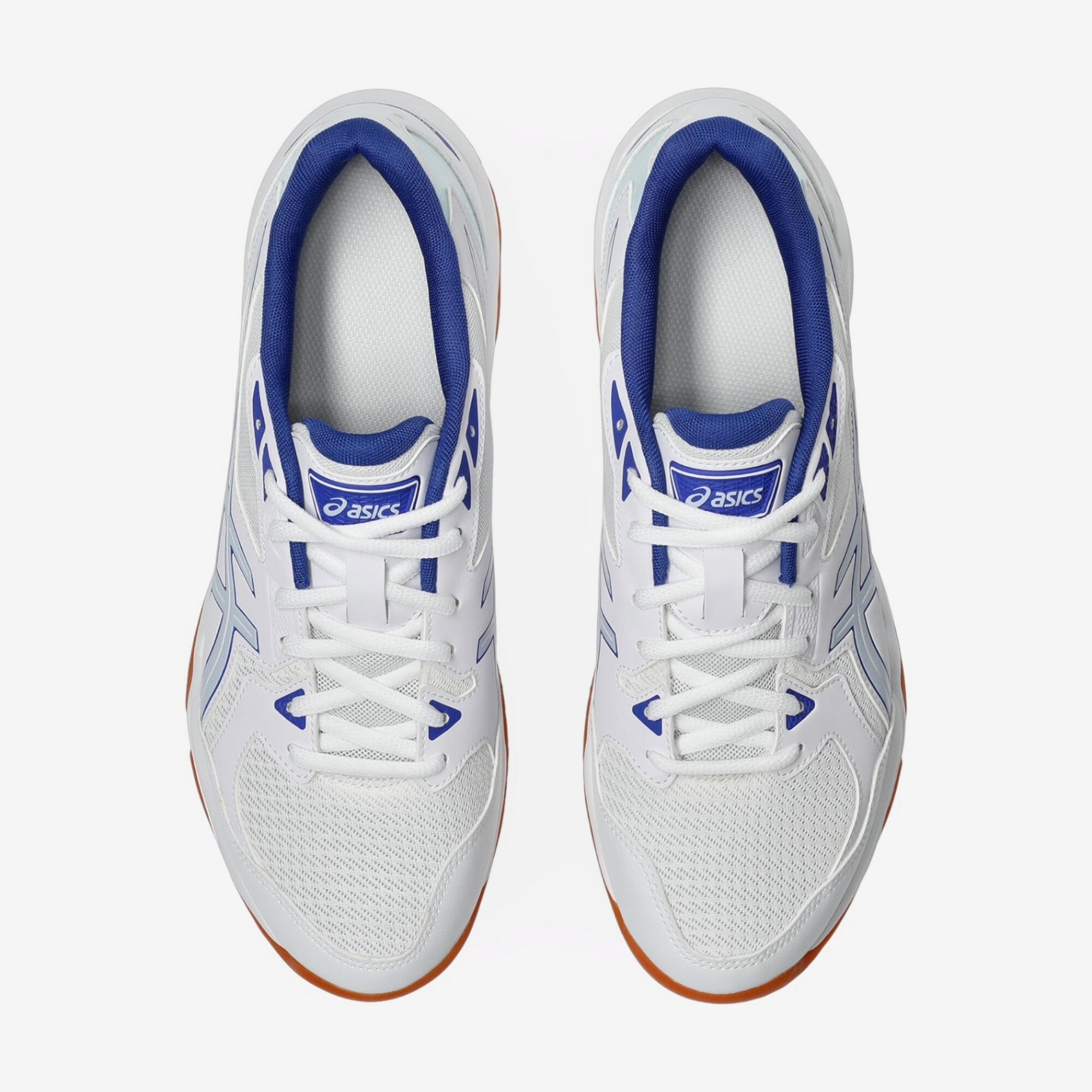 Chaussures de volleyball Adulte - ASICS Gel Spike 5 Unisex blanc et bleu 5/10