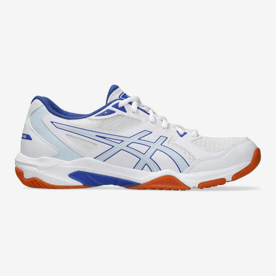 Damen/Herren Volleyball Hallenschuhe - ASICS Gel Spike Unisex weiß/blau
