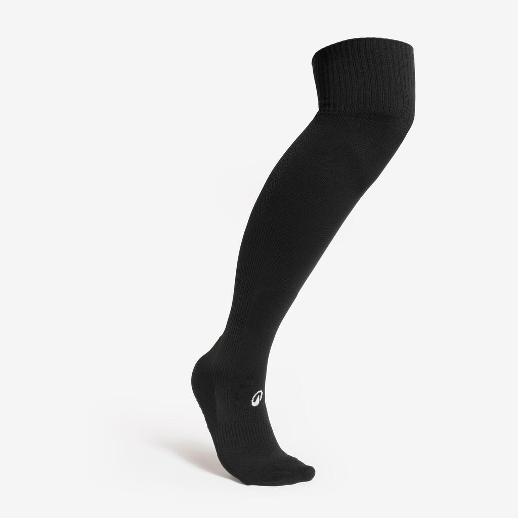 CHAUSSETTES DE FOOTBALL ADULTE MONTANTES ET ADHERENTES VIRALTO II NOIRE