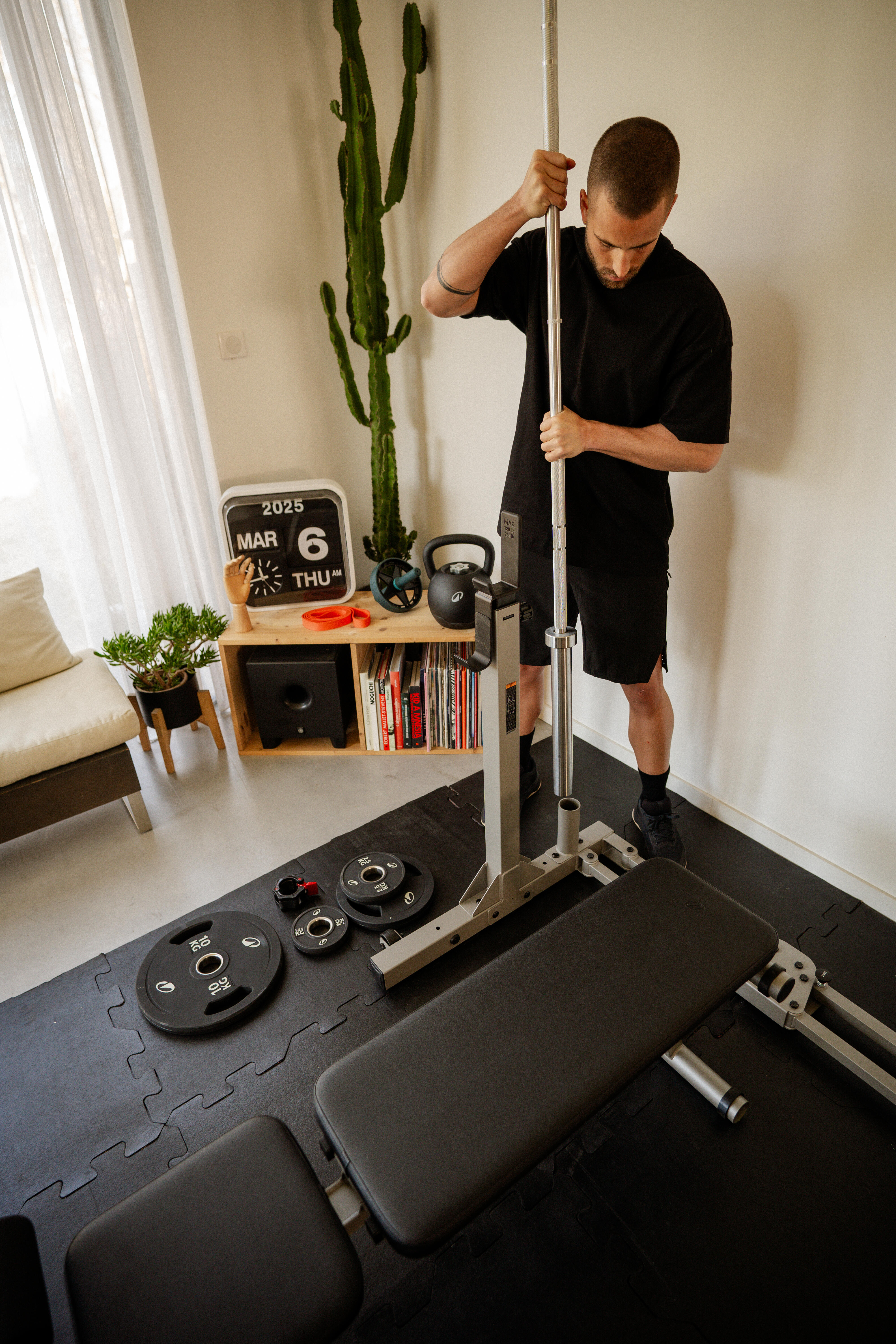 Support de musculation pliable et ultra-compact 120 kg - CORENGTH