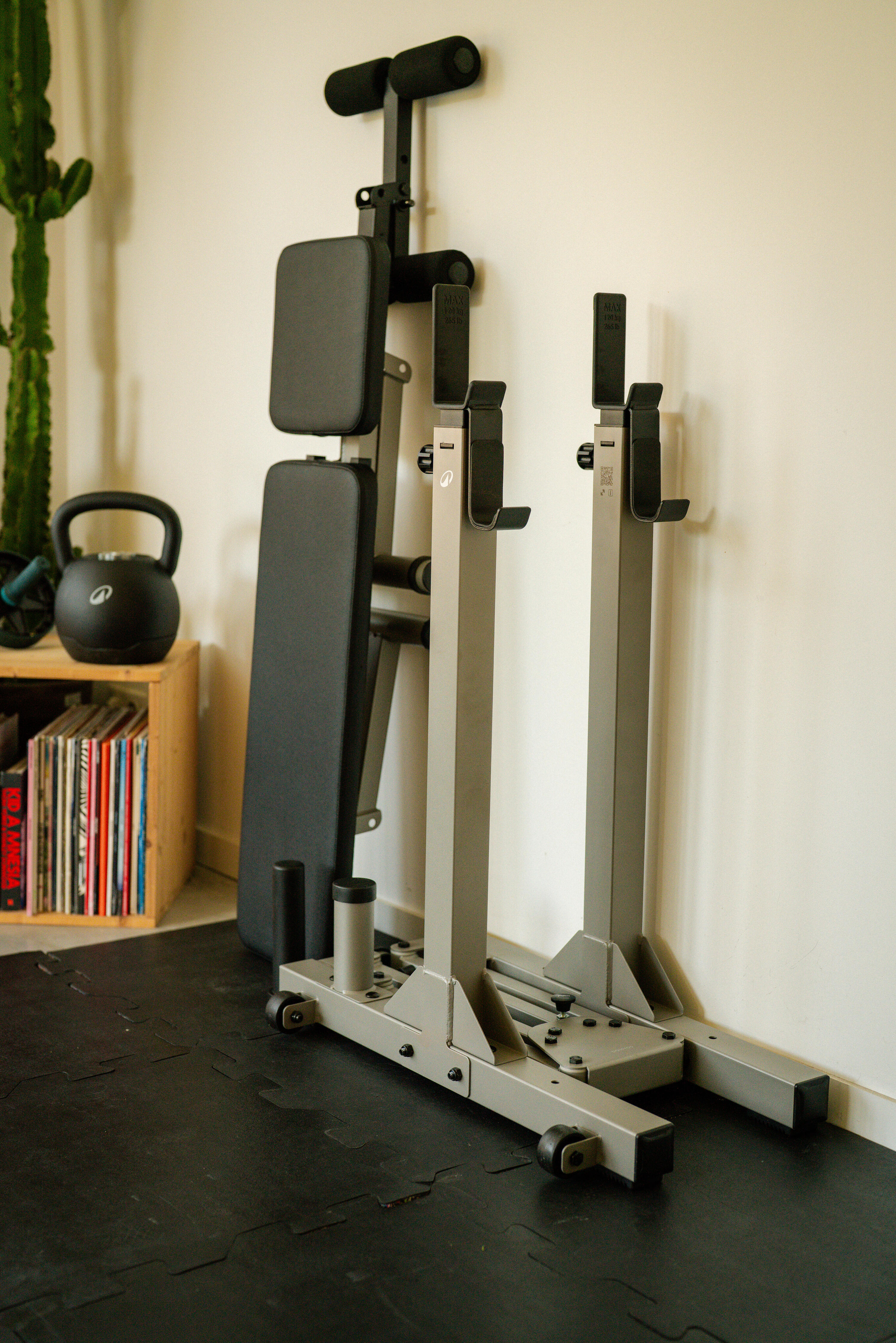 Support de musculation pliable et ultra-compact 120 kg 20/29