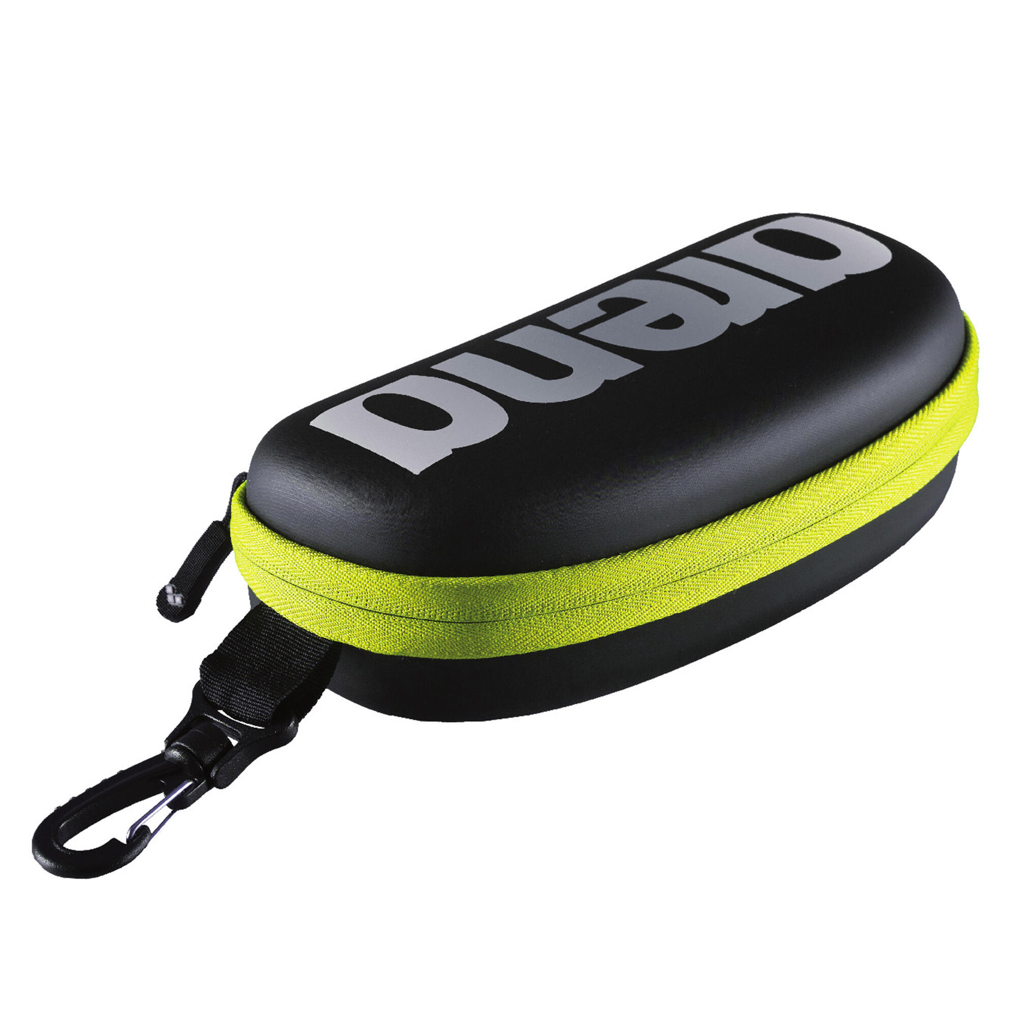 Arena Swimming Goggles Protective Case - Black/Silver/Fluo Yellow