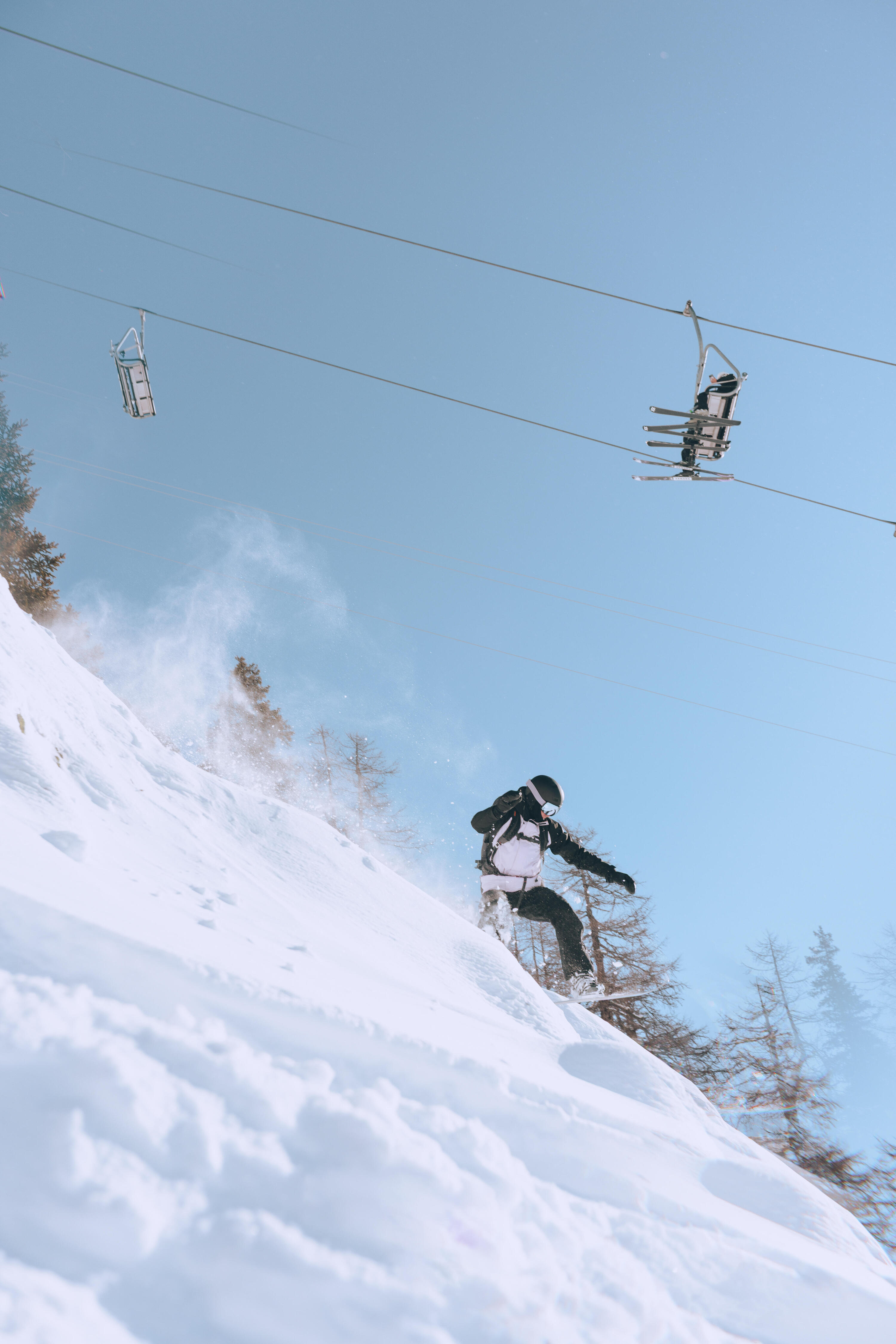 Casaco de ski e snowboard comprido e quente homem, 500 long violeta 15/16