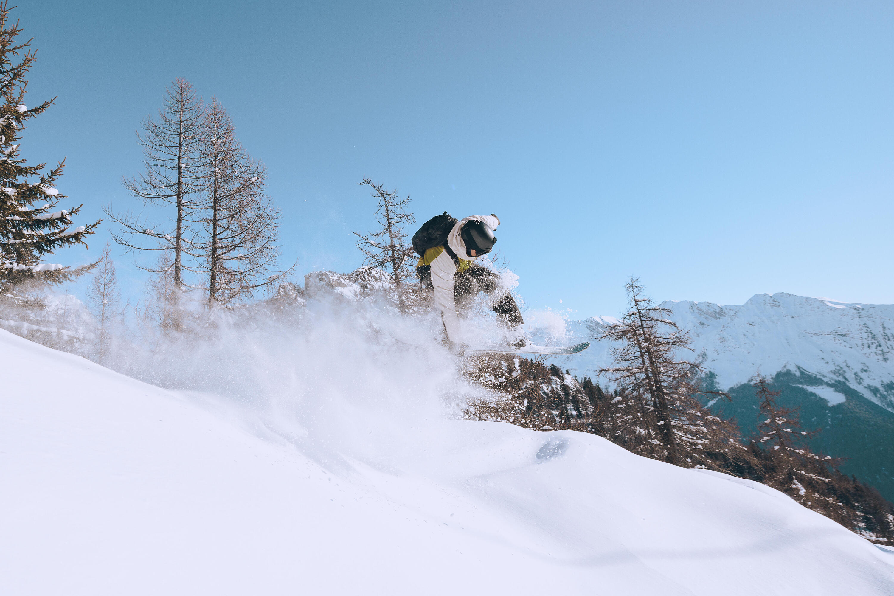 Casaco de snowboard comprido, quente e respirável homem, SNB 900 bege  17/19