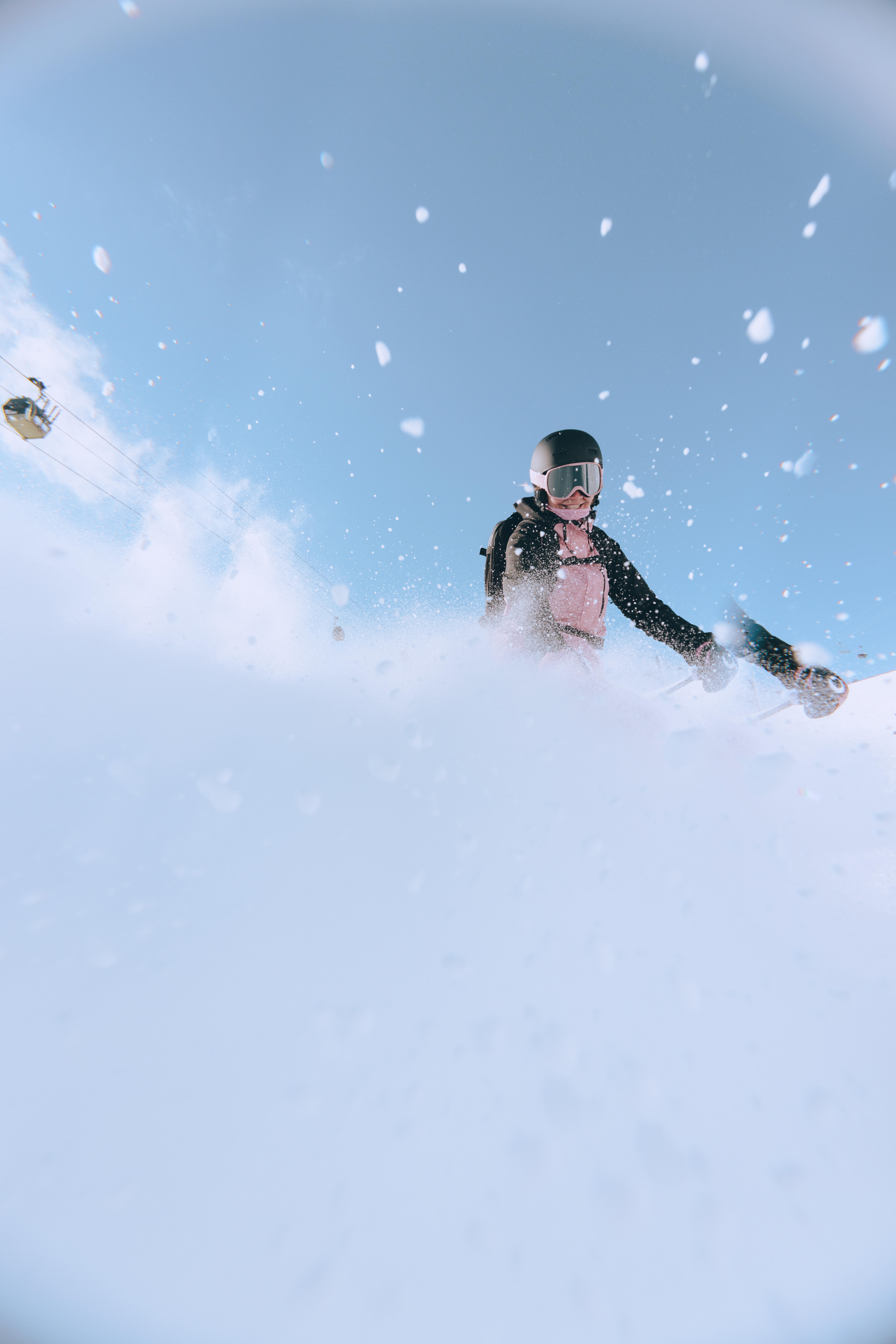 Manteau de ski et planche à neige long et chaud femme, 500 - DREAMSCAPE
