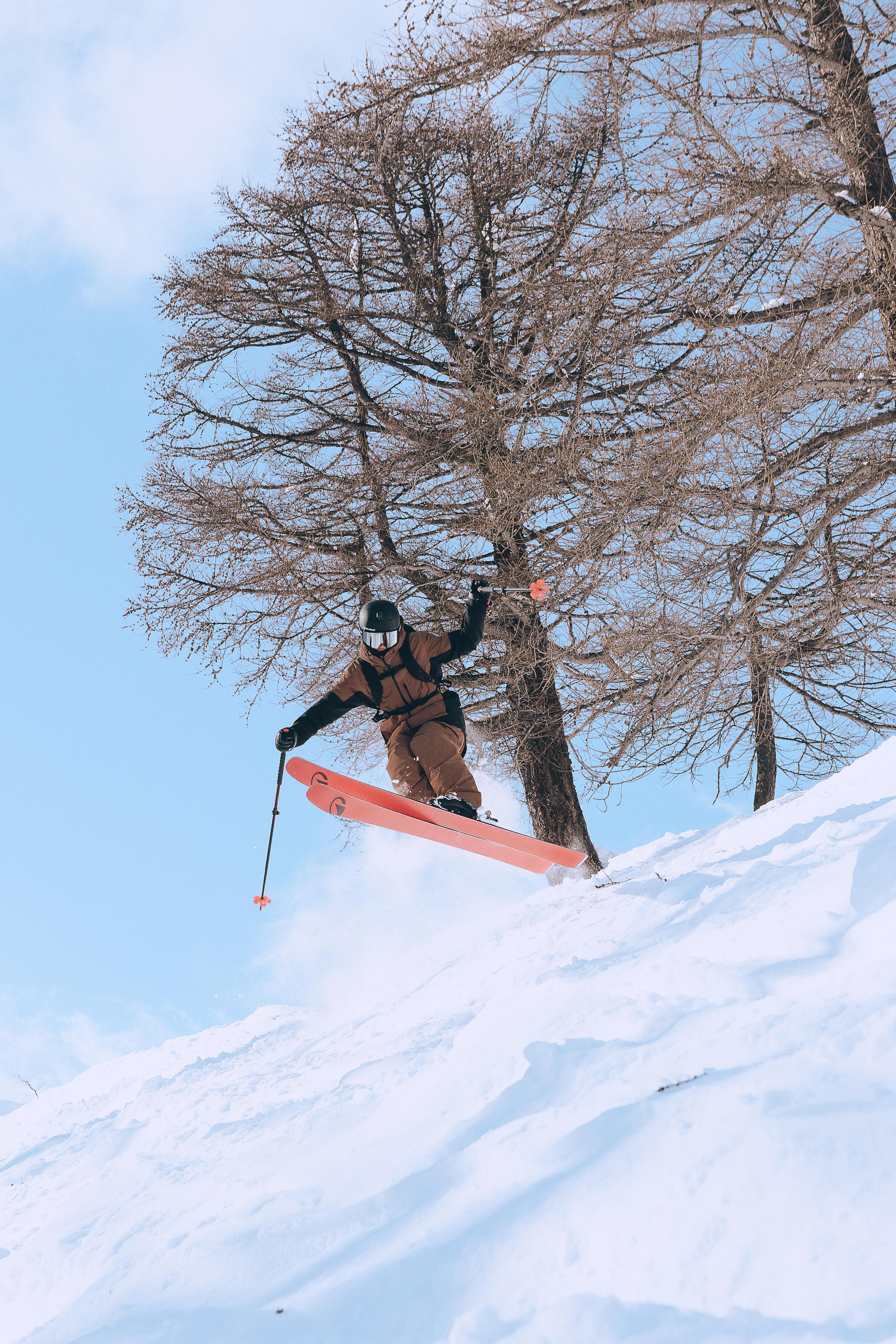 Skis All Mountain dupla estrutura titanal, com fixações, Patrol 95 Ti, laranja 14/14
