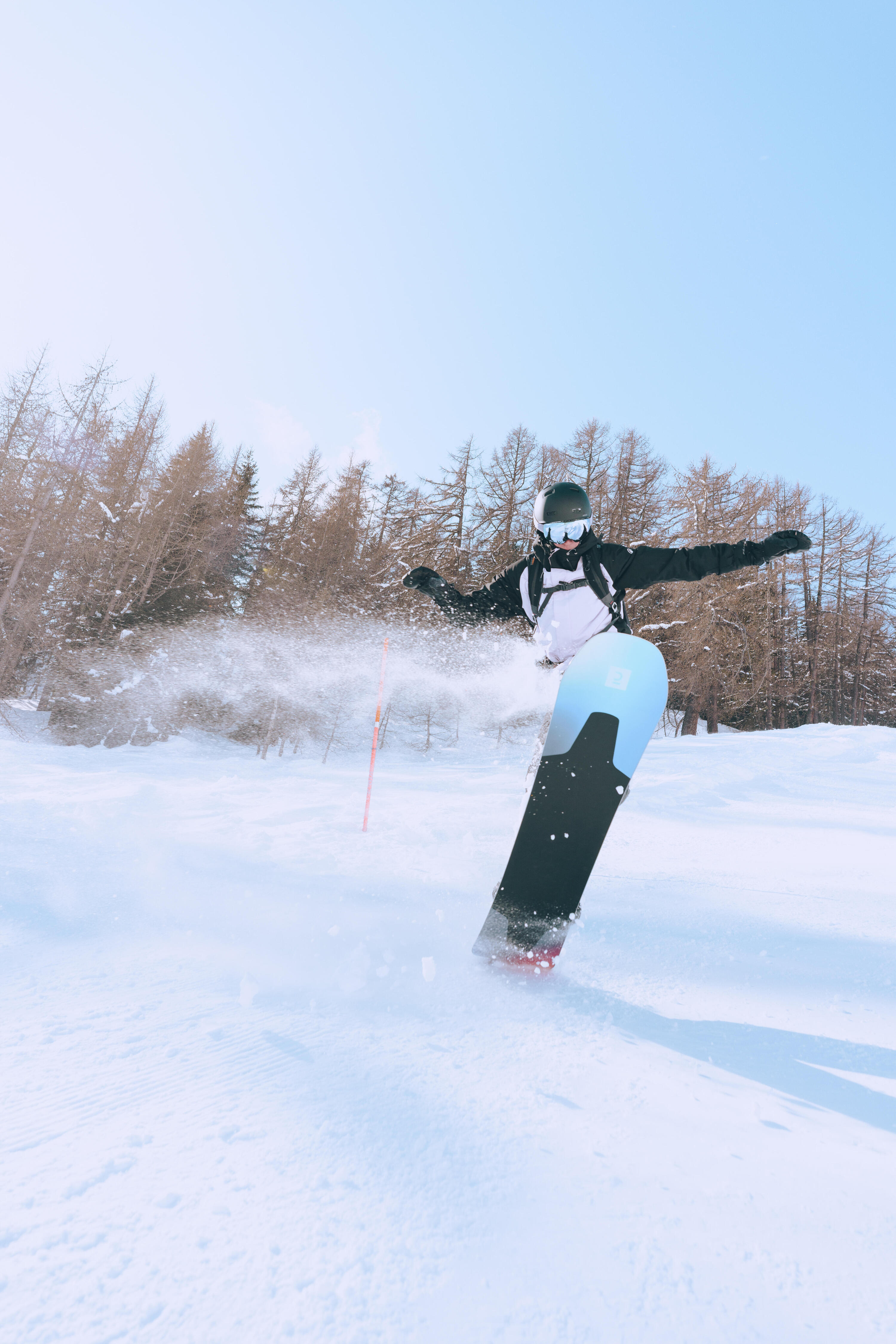 Casaco de ski e snowboard comprido e quente homem, 500 long violeta 13/16