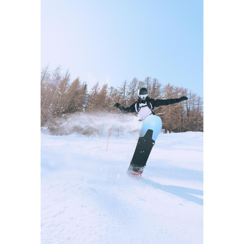 Geacă de schi și snowboard lungă și călduroasă 500 Mov Bărbați
