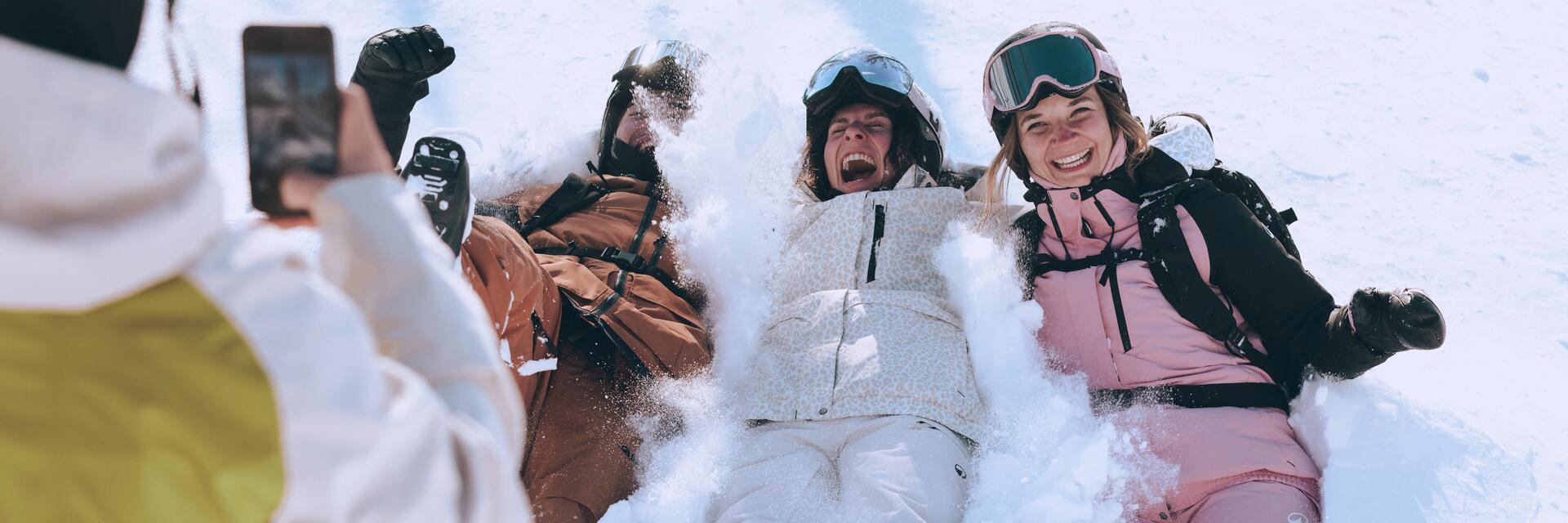 groupe amis neige decathlon quechua