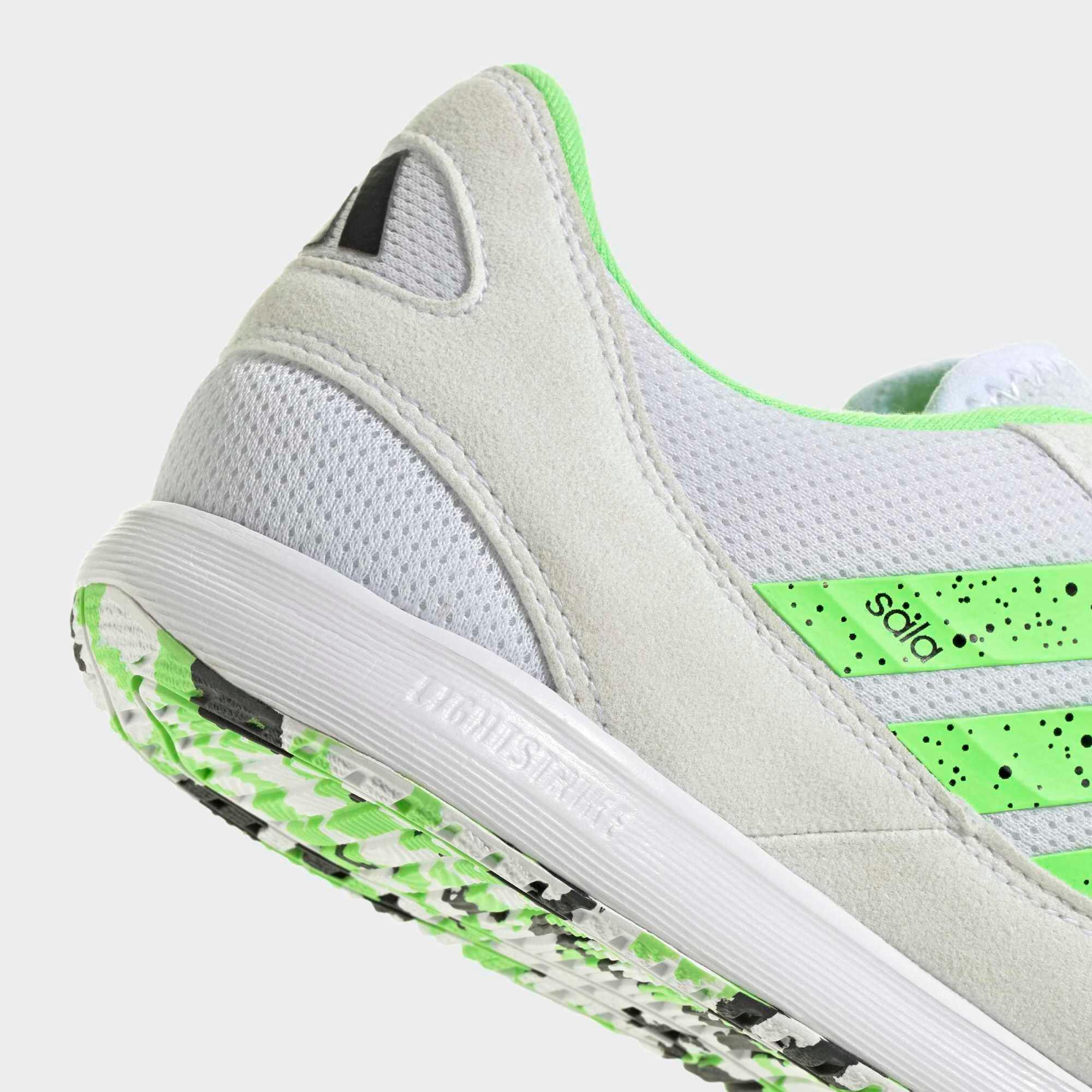 Adult Futsal Shoes Top Sala - White/Green 4/10