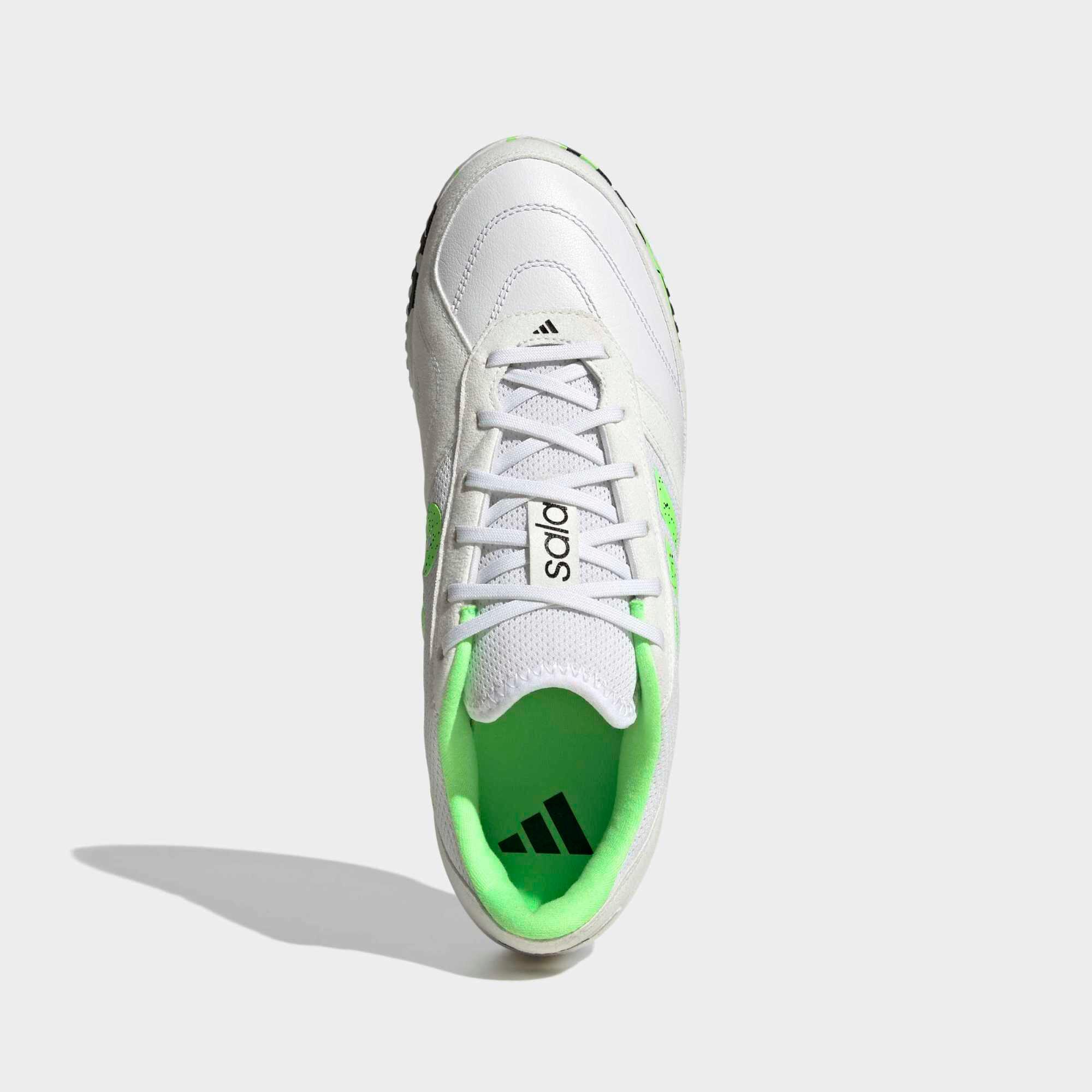 Adult Futsal Shoes Top Sala - White/Green 5/10