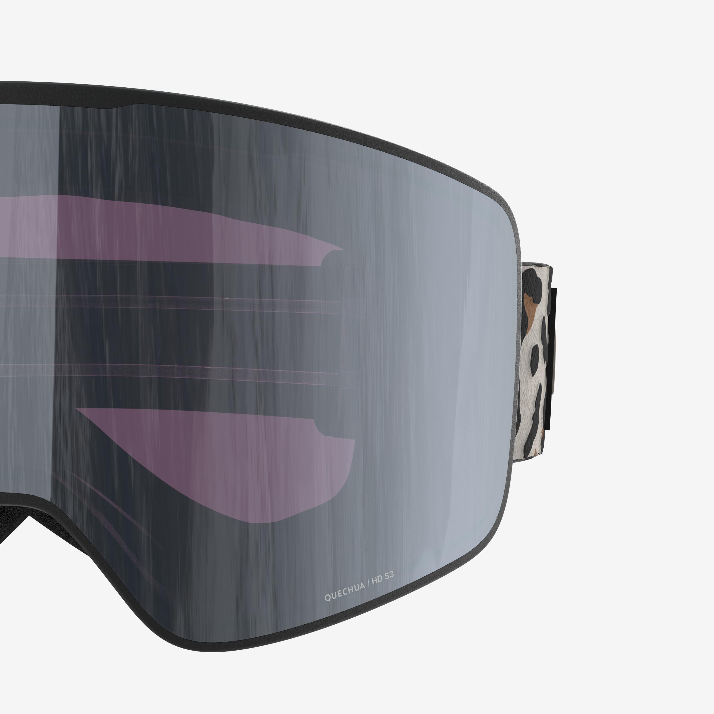 Fine Weather Interchangeable Ski Goggles, G 900 C HD - WEDZE
