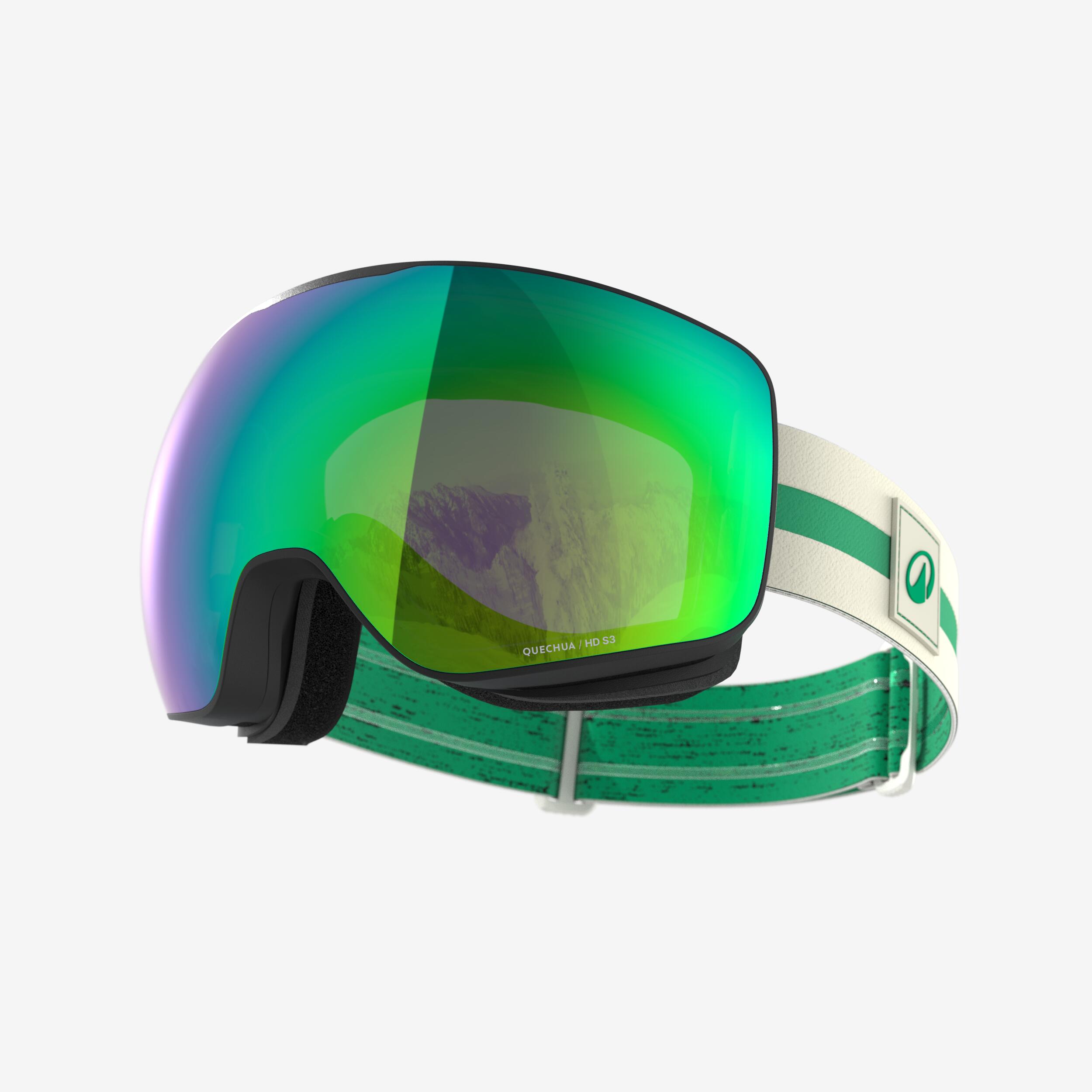 cotton white / clover green
