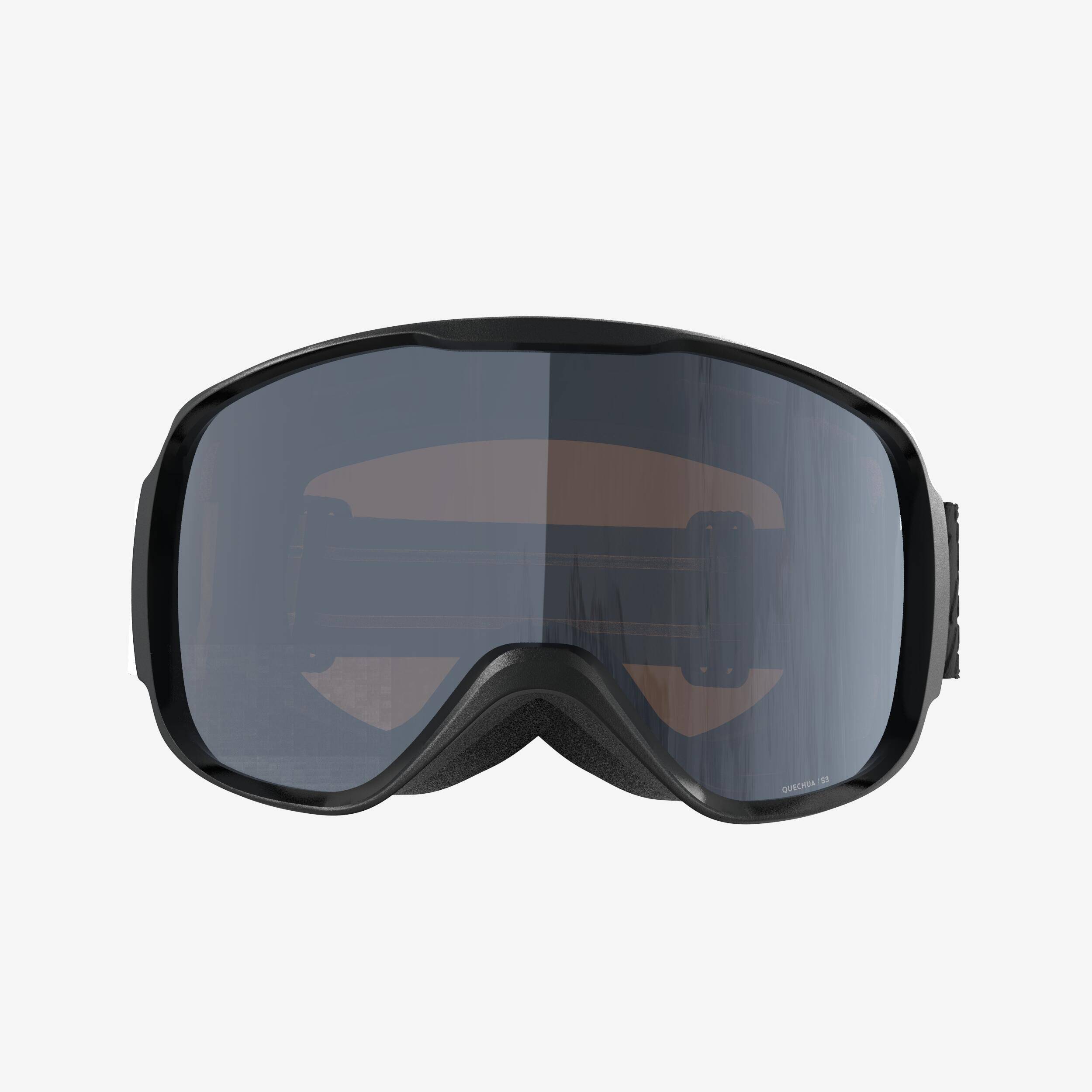 CHILDREN'S AND ADULT'S GOOD WEATHER SKIING AND SNOWBOARDING GOGGLES G500 BLACK -  3