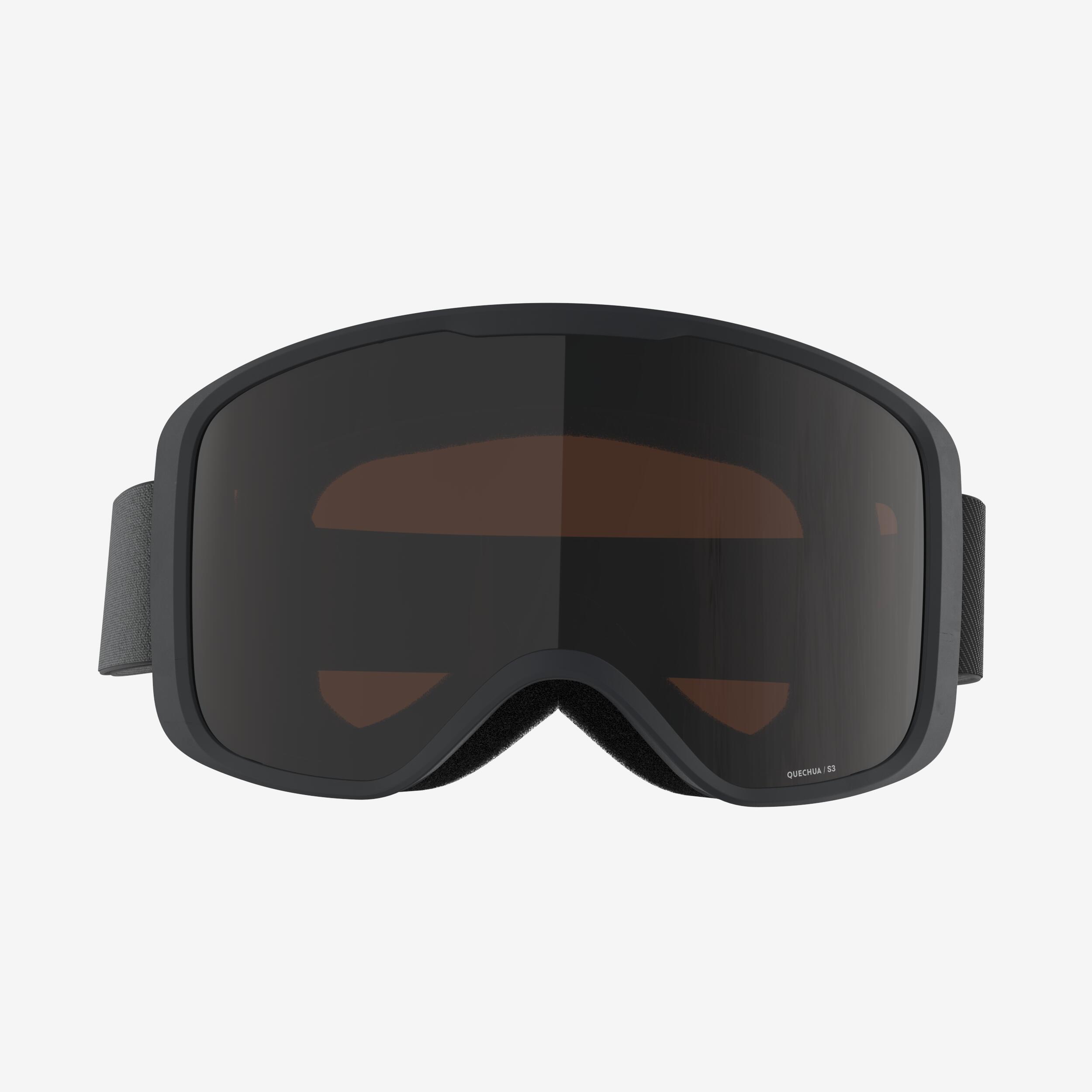 KIDS’ AND ADULTS’ SKIING AND SNOWBOARDING FINE WEATHER GOGGLES - G 100 S3