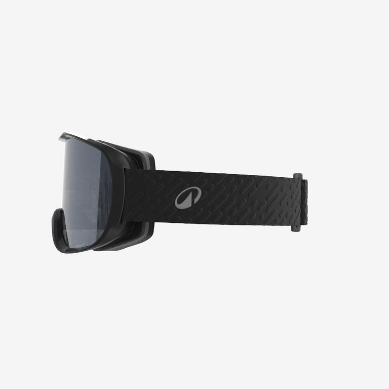Wedze G500 anti-fog black ski goggles