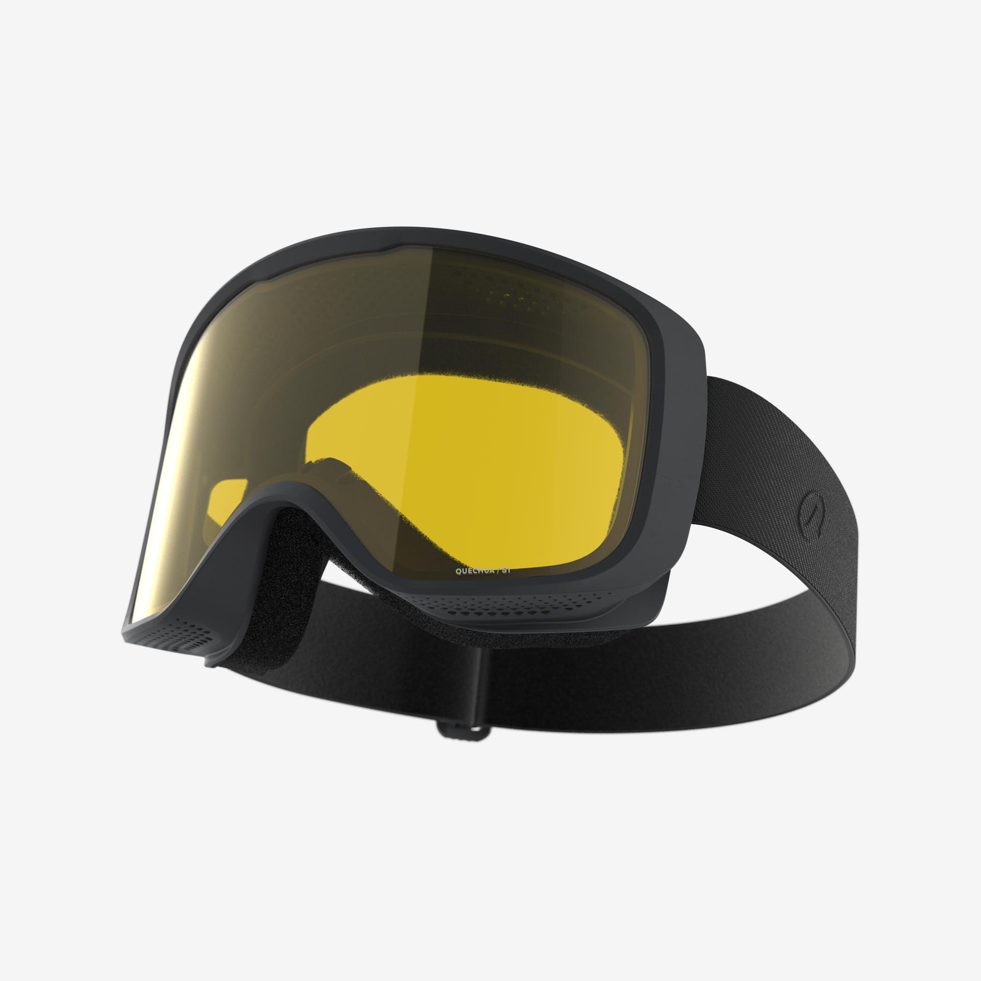 Enkelvoudige gele lens skibril