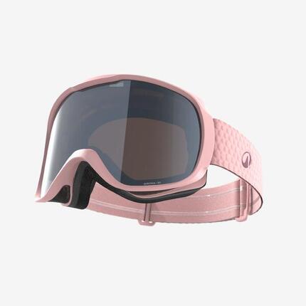 Masque de ski et de snowboard beau temps junior et adulte, g 500 s3, blanc