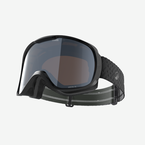 Masque de ski et de snowboard beau temps junior et adulte - g 500 s3 - noir