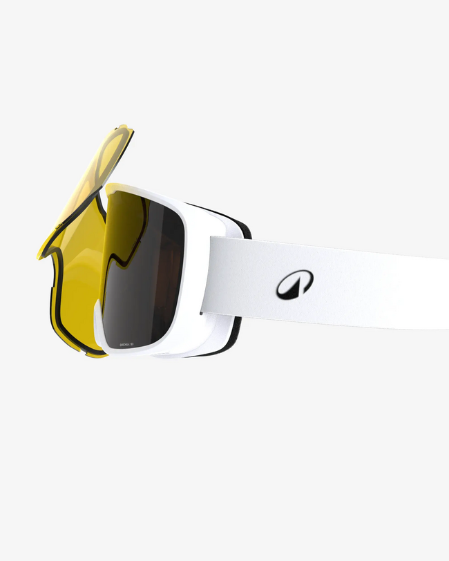 Skibrille Snowboardbrille Kinder/Erwachsene Allwetter - G 100 I weiss
