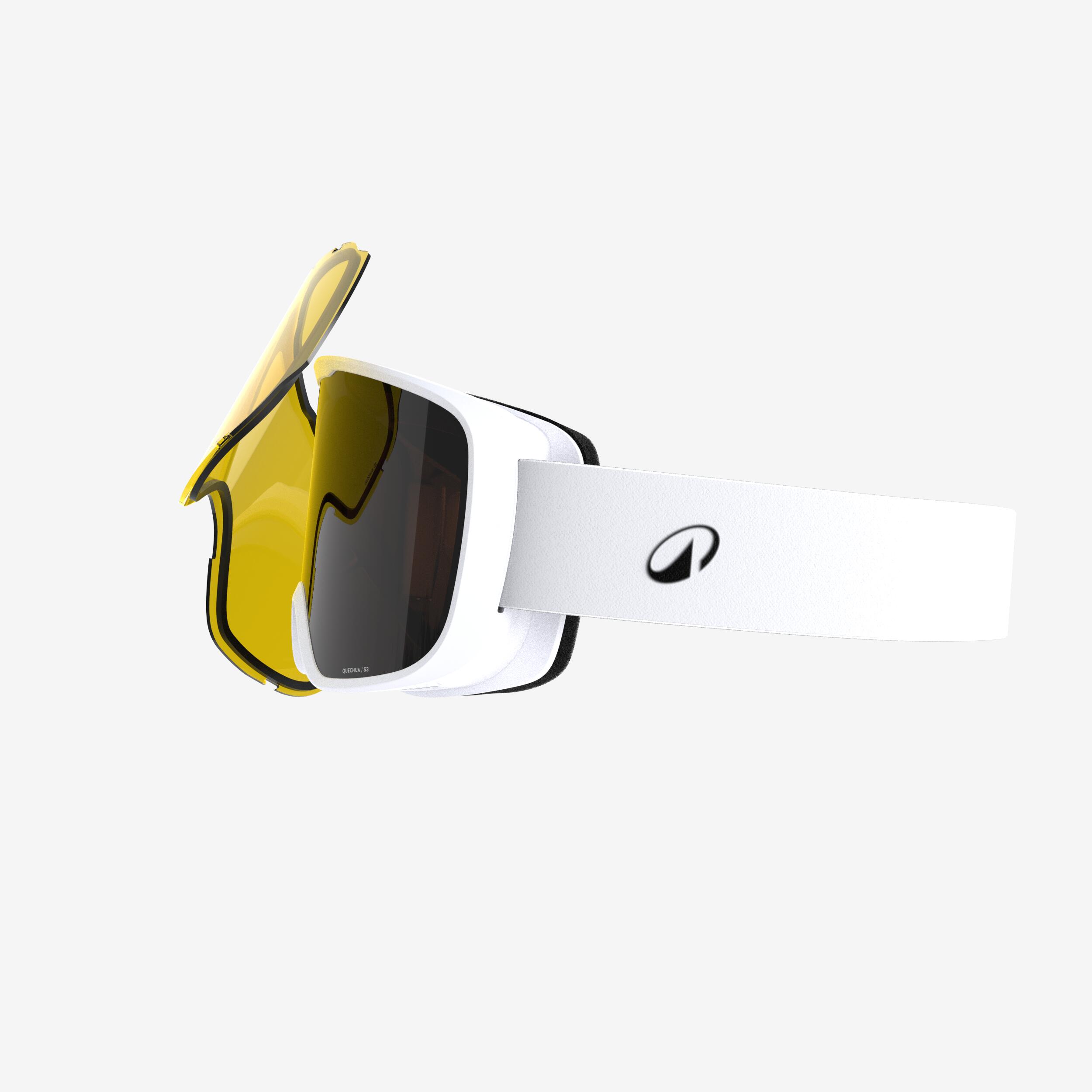Lunettes de ski et de planche à neige – G 100 blanc - WEDZE