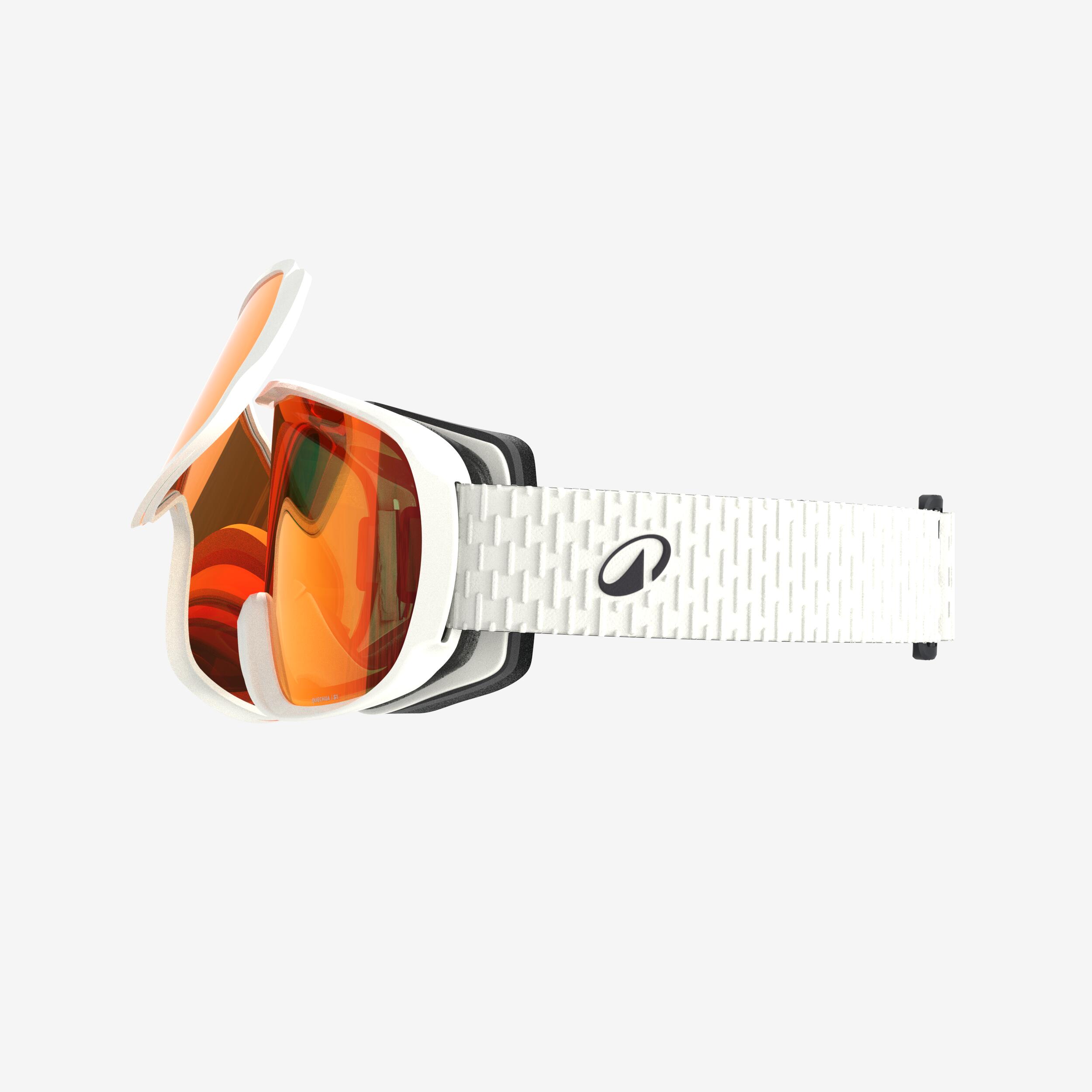 Masque de ski et de snowboard tous temps enfant et adulte - g 500 i - blanc 3/4