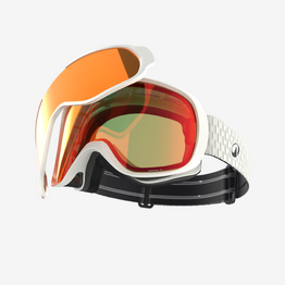 Masque de ski et de snowboard tous temps enfant et adulte - g 500 i - blanc