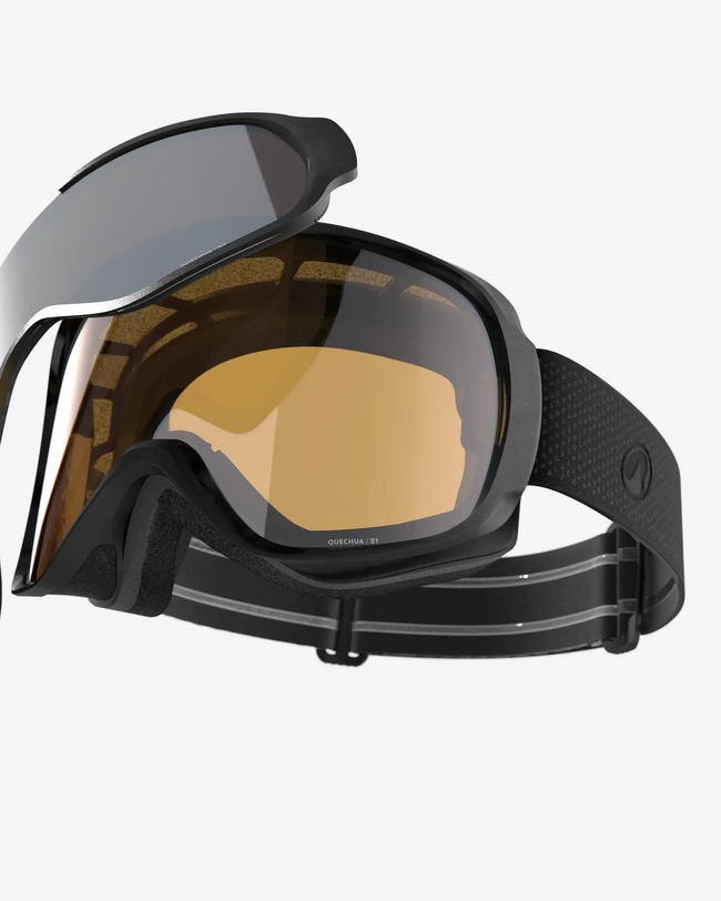 MASCĂ DE SCHI ȘI SNOWBOARD PENTRU TOATE CONDIȚIILE METEOROLOGICE, PENTRU COPII ȘI ADULȚI - G 500 I - GRI